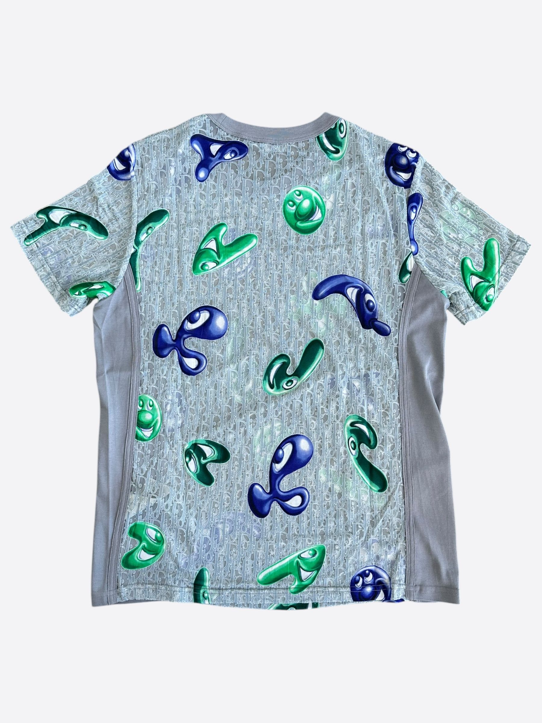 Dior Dior Kenny Scharf Grey Oblique Faces Transparent T-Shirt Size US XL / EU 56 / 4 - 2 Thumbnail