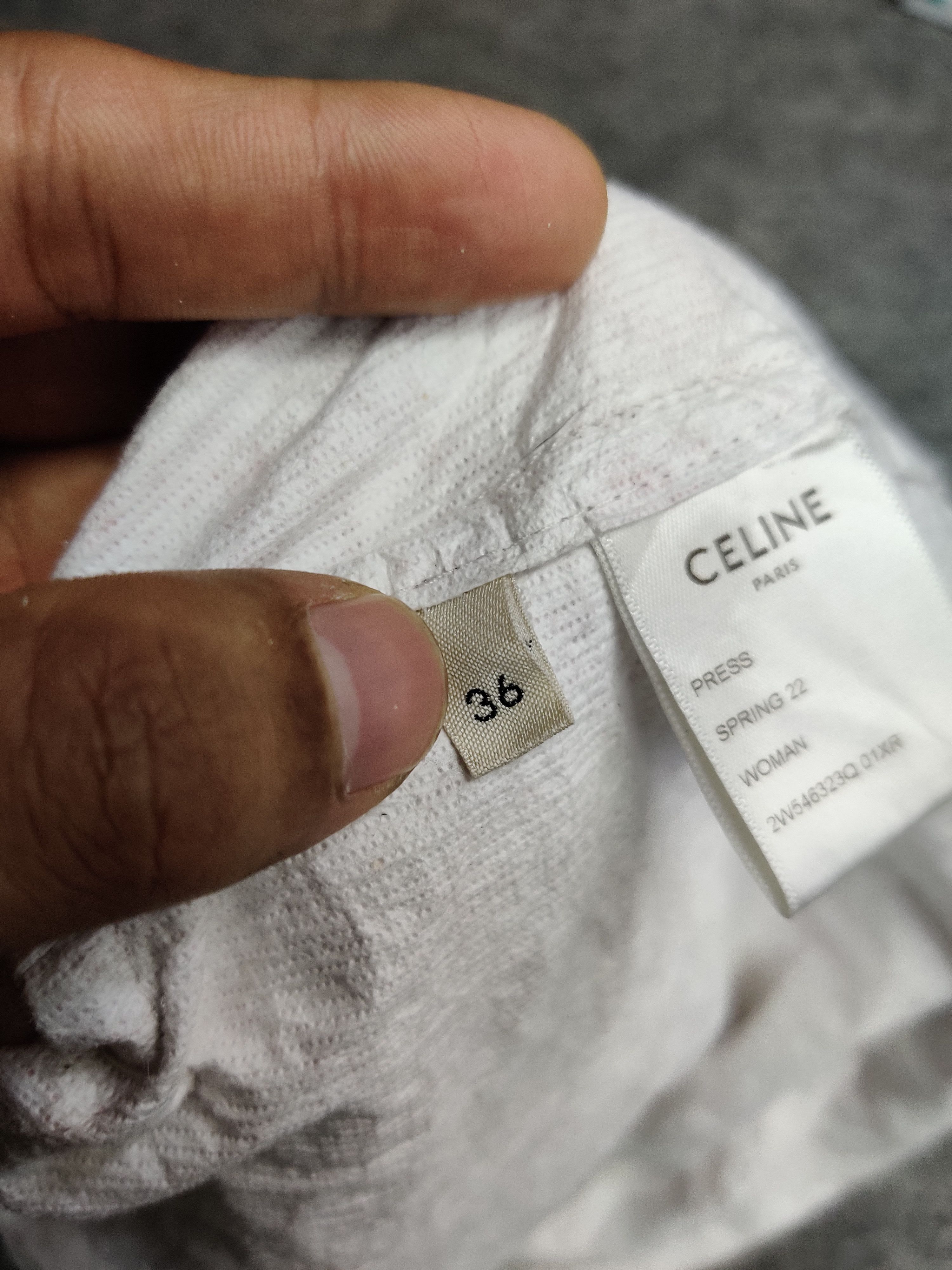 Celine Celine Paris White Logo Windbreaker Jacket Size US M / EU 48-50 / 2 - 13 Thumbnail