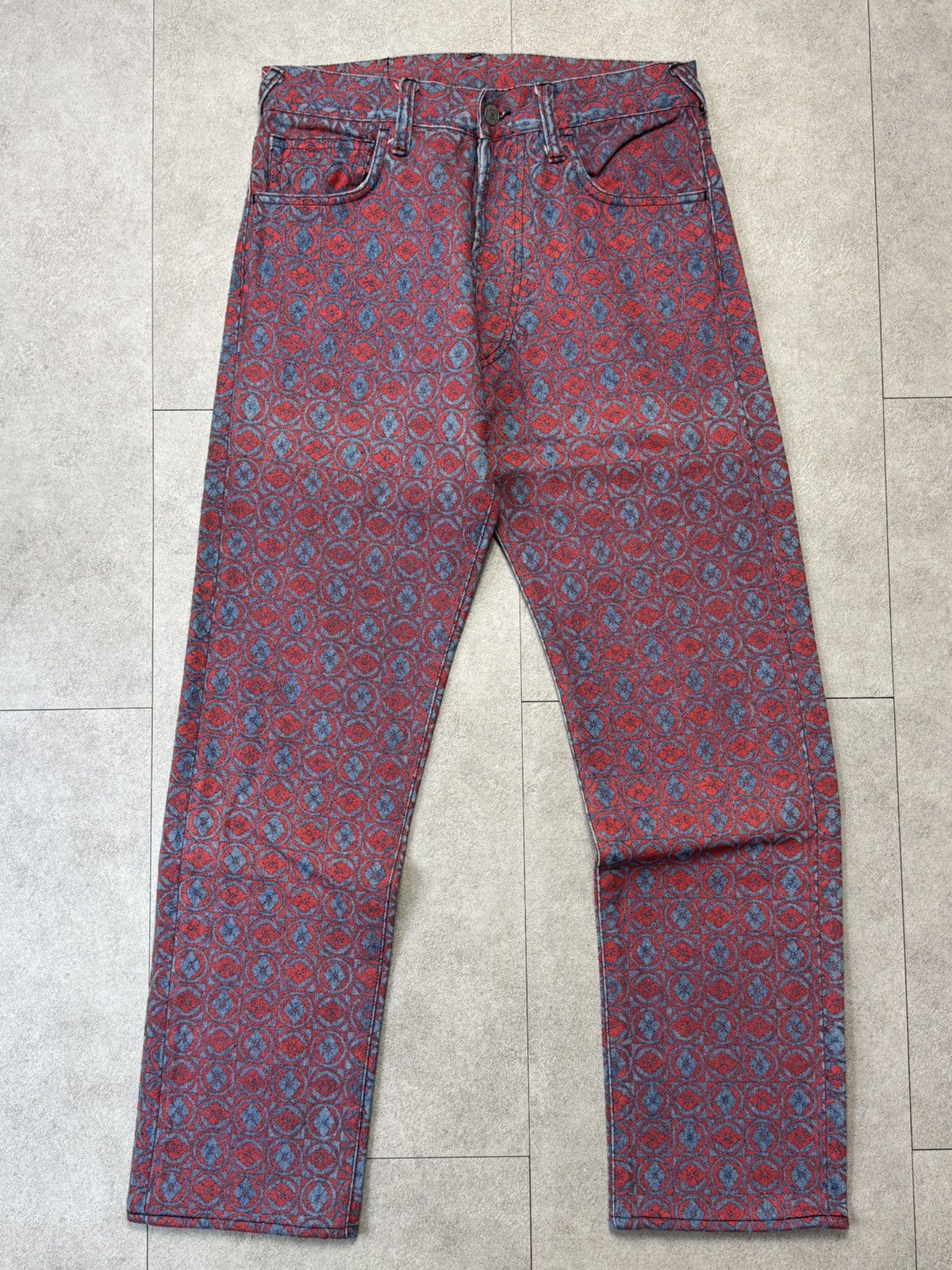 Evisu DS Evisu Family Crest Monogram Pants Size US 28 / EU 44 - 2 Thumbnail