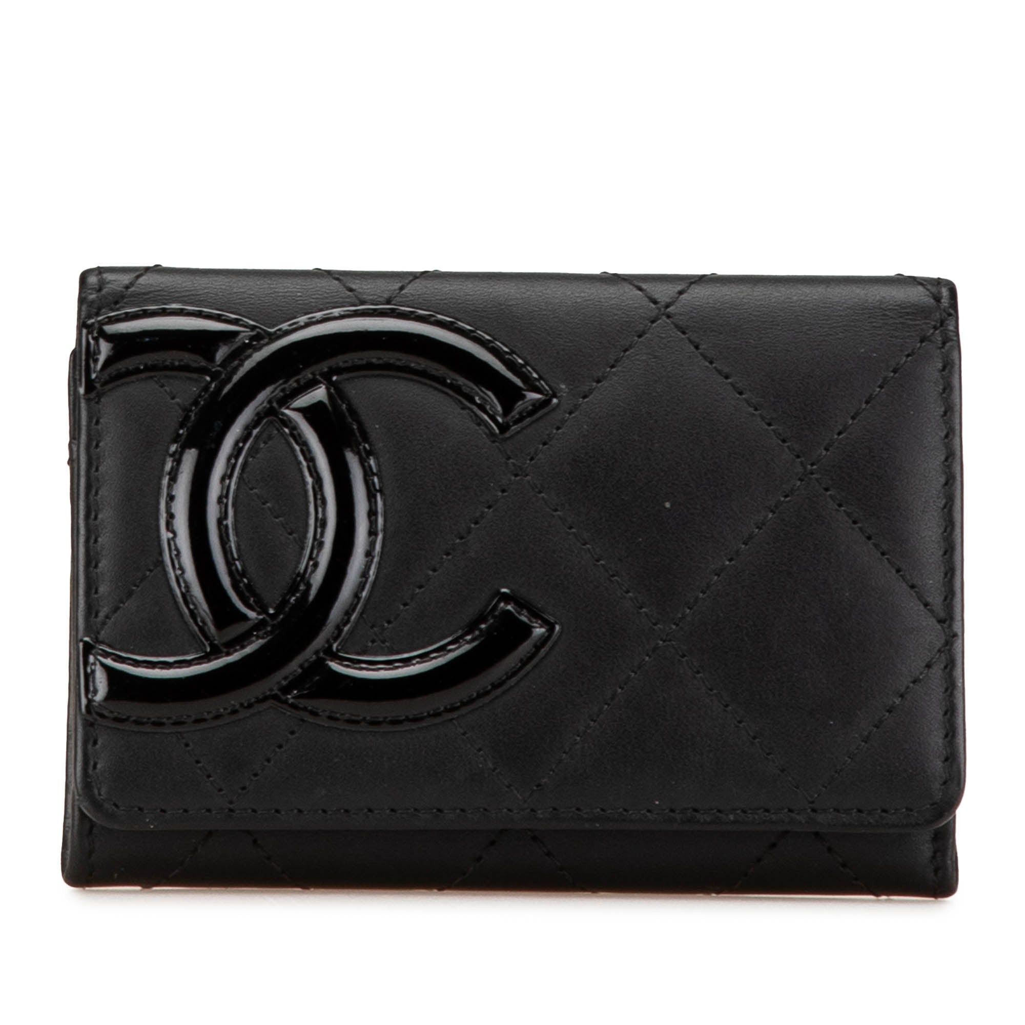 Chanel Chanel Lambskin Cambon Ligne Card Holder Black Size ONE SIZE - 1 Thumbnail