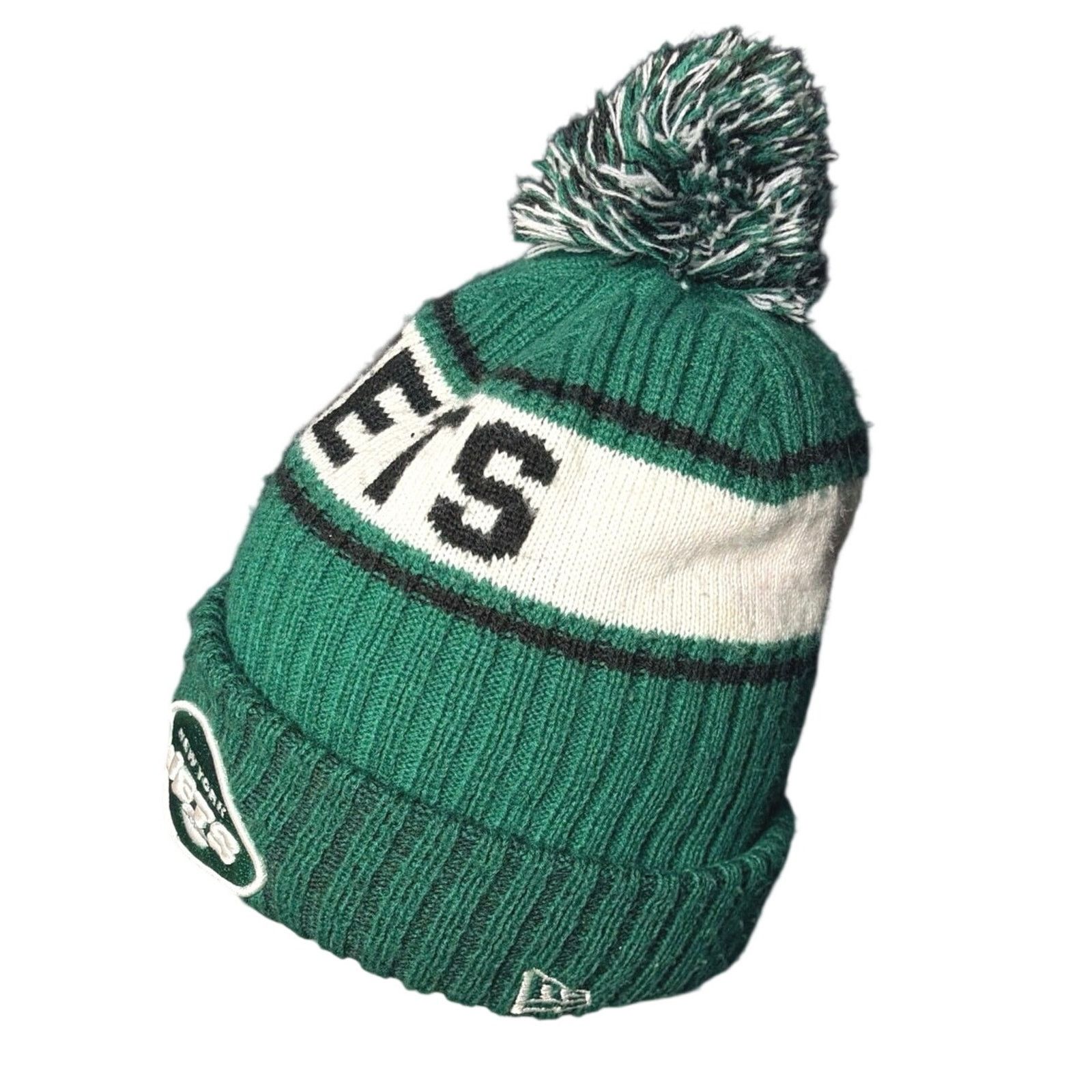 New Era Green New York Jets Men's Beanie Size ONE SIZE - 2 Thumbnail