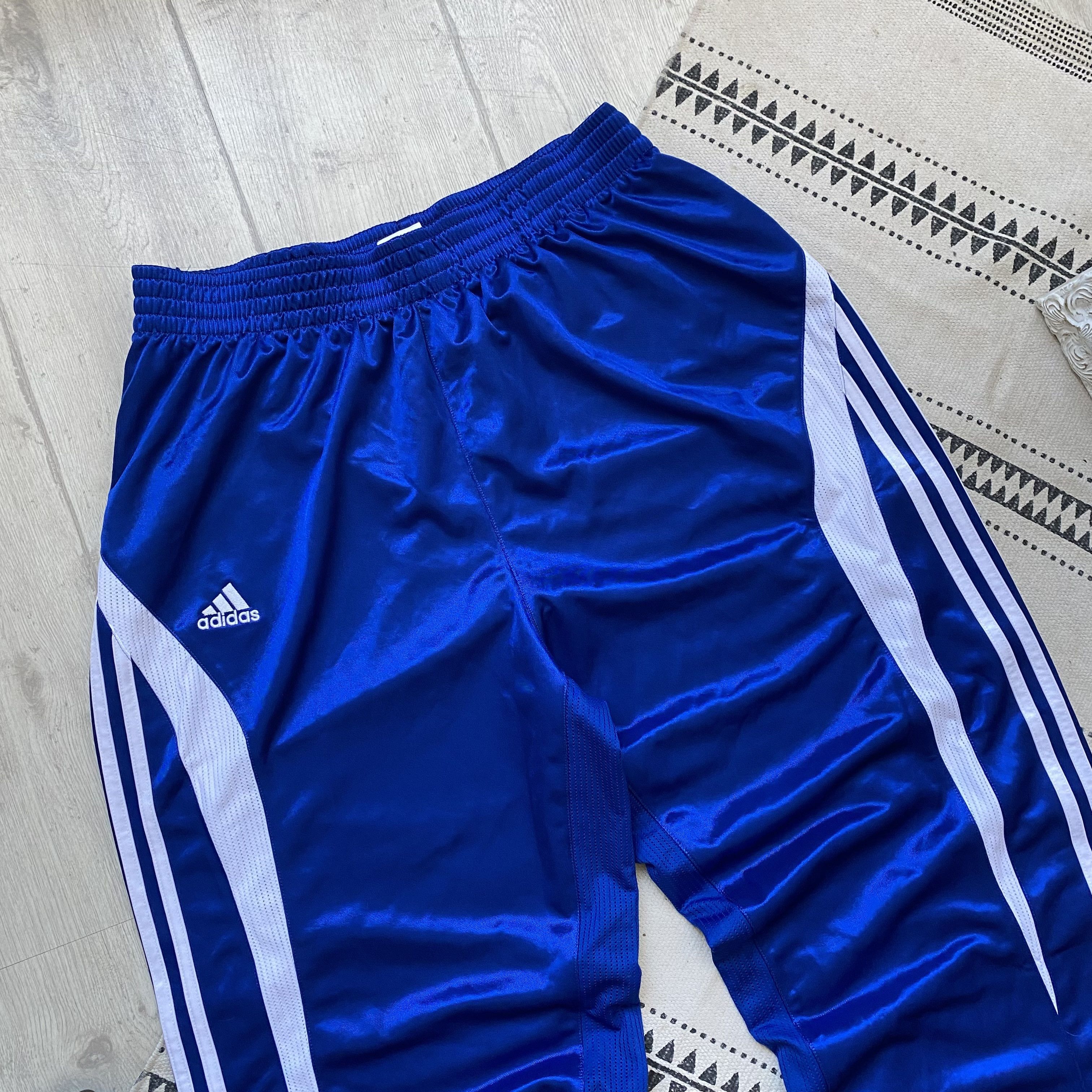 Adidas 🐟 Vintage 00s Adidas Nylon track baggy pants three sriped Size US 34 / EU 50 - 2 Thumbnail