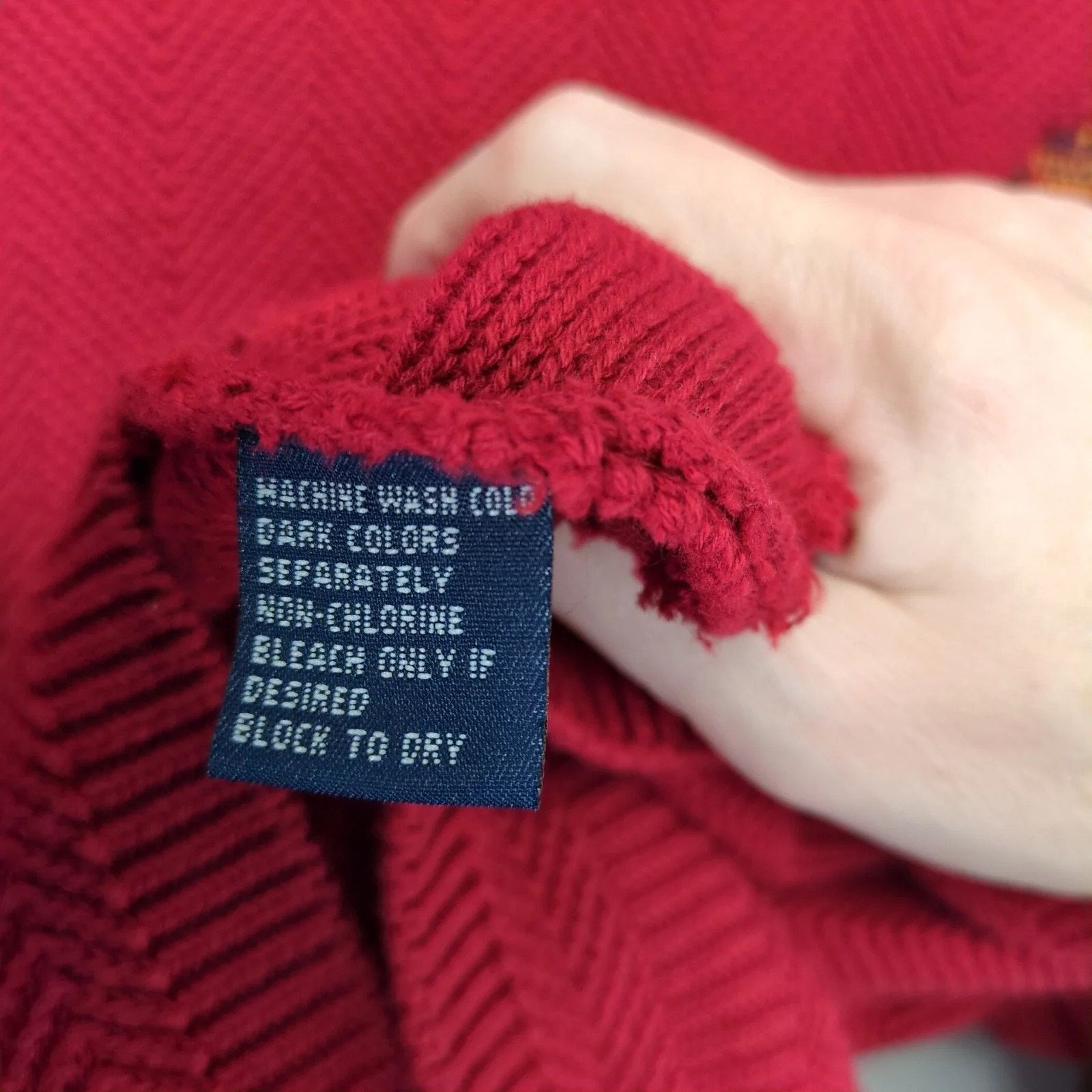 Ralph Lauren Vtg Chaps Ralph Lauren Logo Crest Red Crewneck Sweater L Size US L / EU 52-54 / 3 - 4 Thumbnail