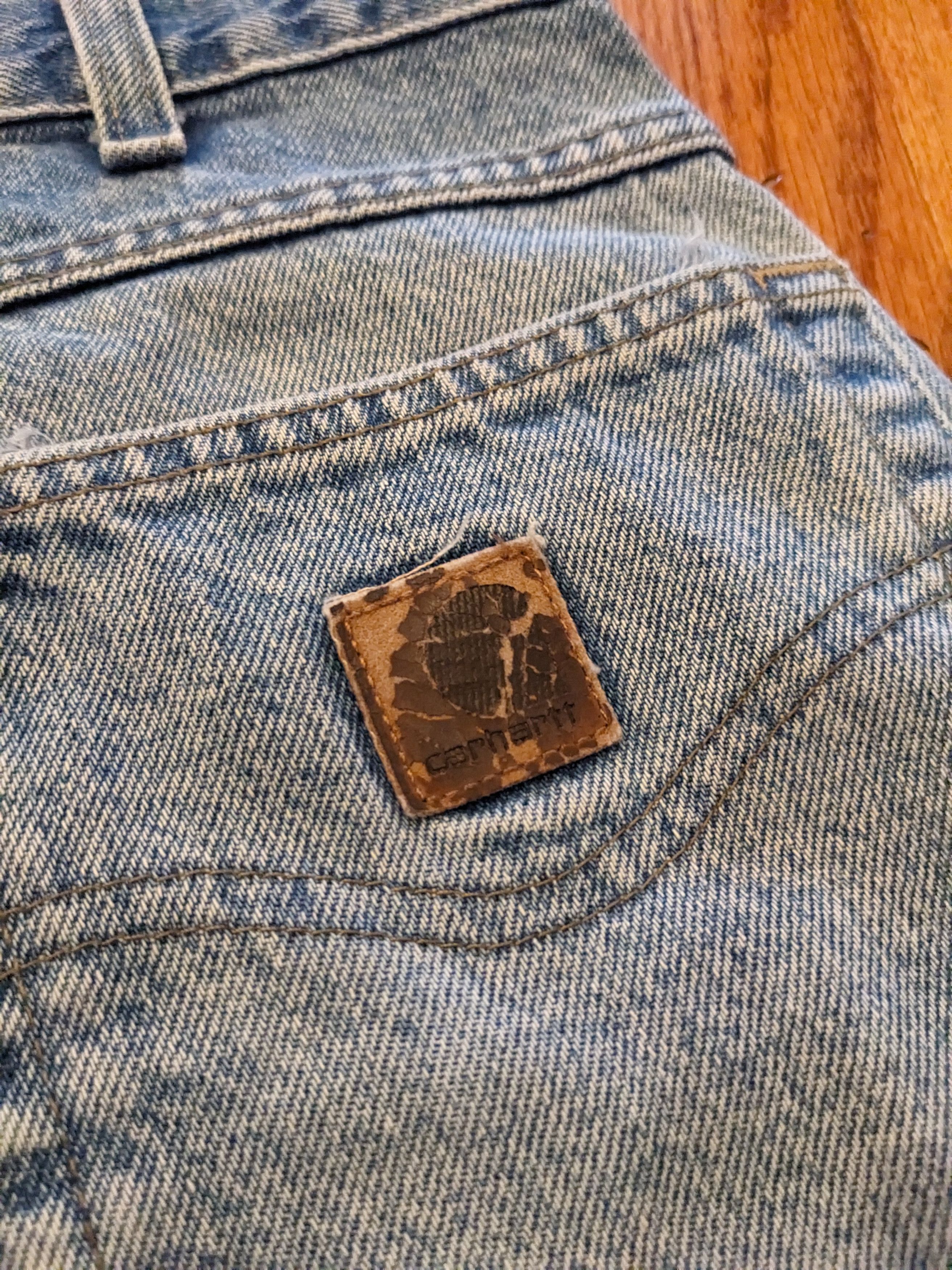 Carhartt Vintage Carhartt 33x30 Relaxed Fit Blue Denim Jeans Size US 33 - 2 Thumbnail