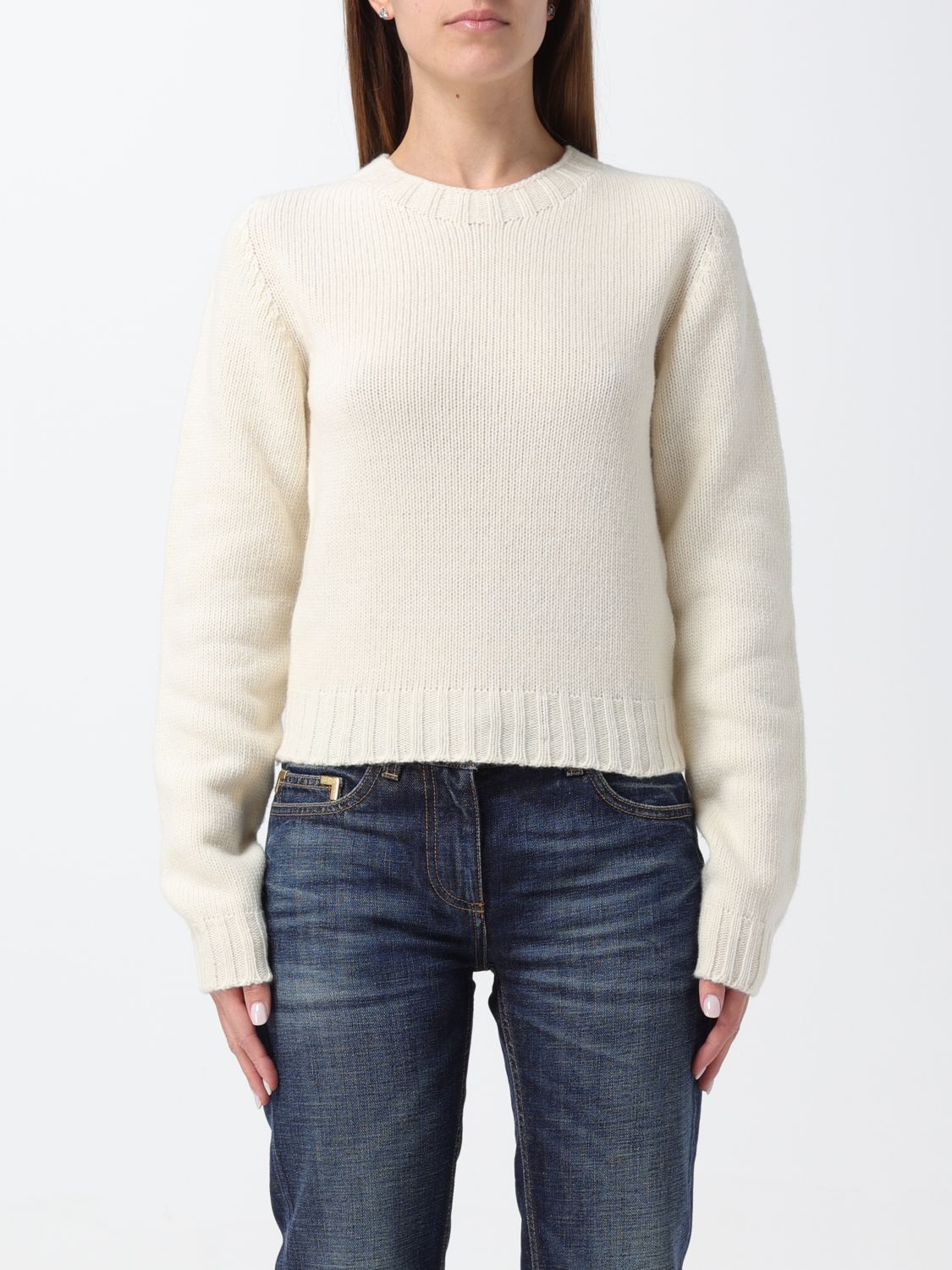 image of Palm Angels Sweater Woman White, Women's (Size XS)