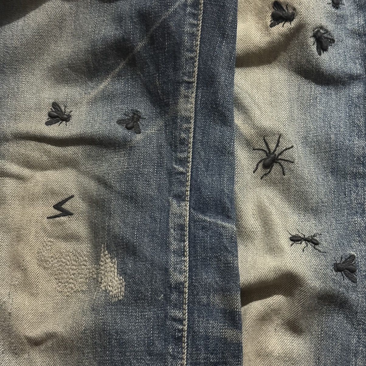 Undercover Undercover AW06 “But Beautiful V / GuruGuru” Bug Denim Size 29" - 3 Thumbnail