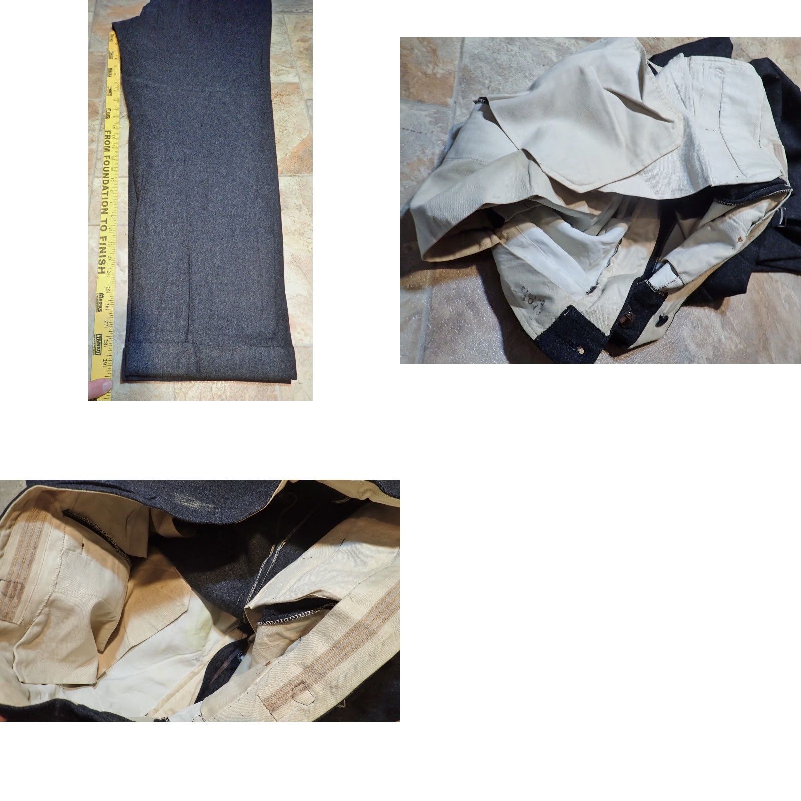 Vintage VINTAGE Rockabilly Black Wool Pleated Pants Pants 36x29 Dress Pants Men 1950s 60s Cuffed Leg Inseam 29 Size 36 Size US 36 / EU 52 - 9 Thumbnail
