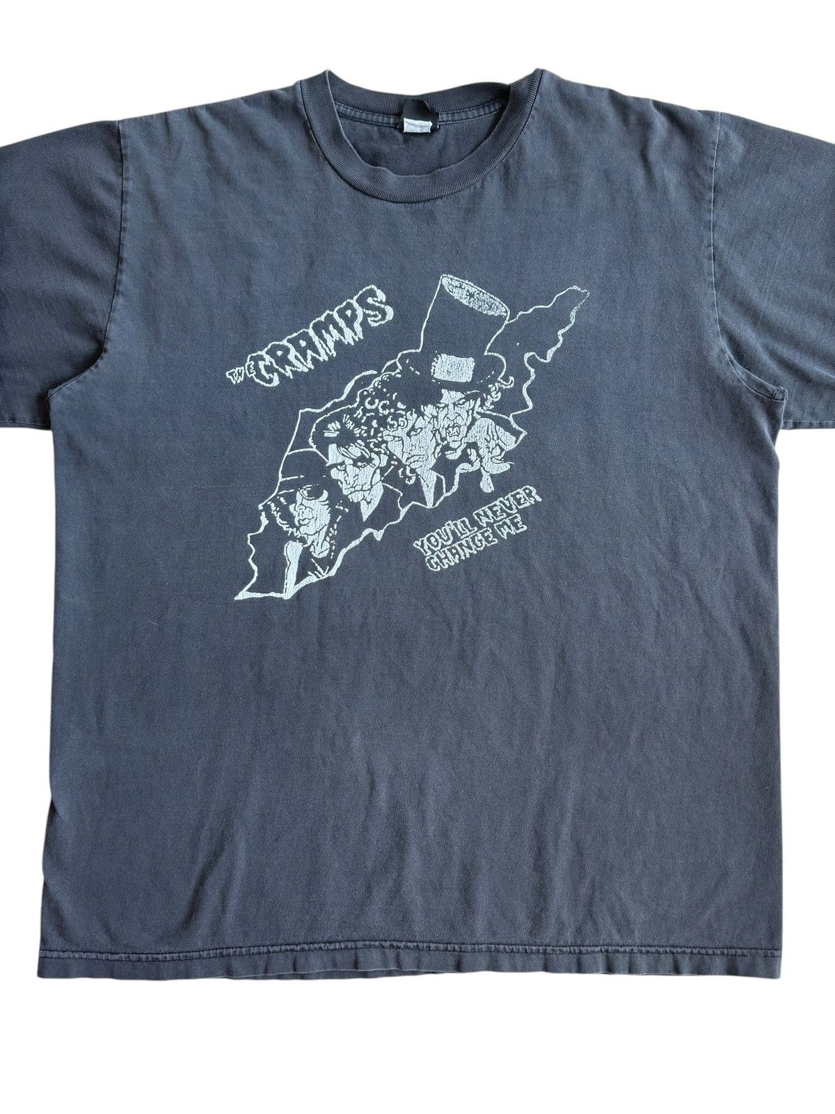 Band Tees × Vintage Vintage 90s The Cramps ‘You’ll Never Changed Me’ Tee Shirt Size US XL / EU 56 / 4 - 5 Thumbnail