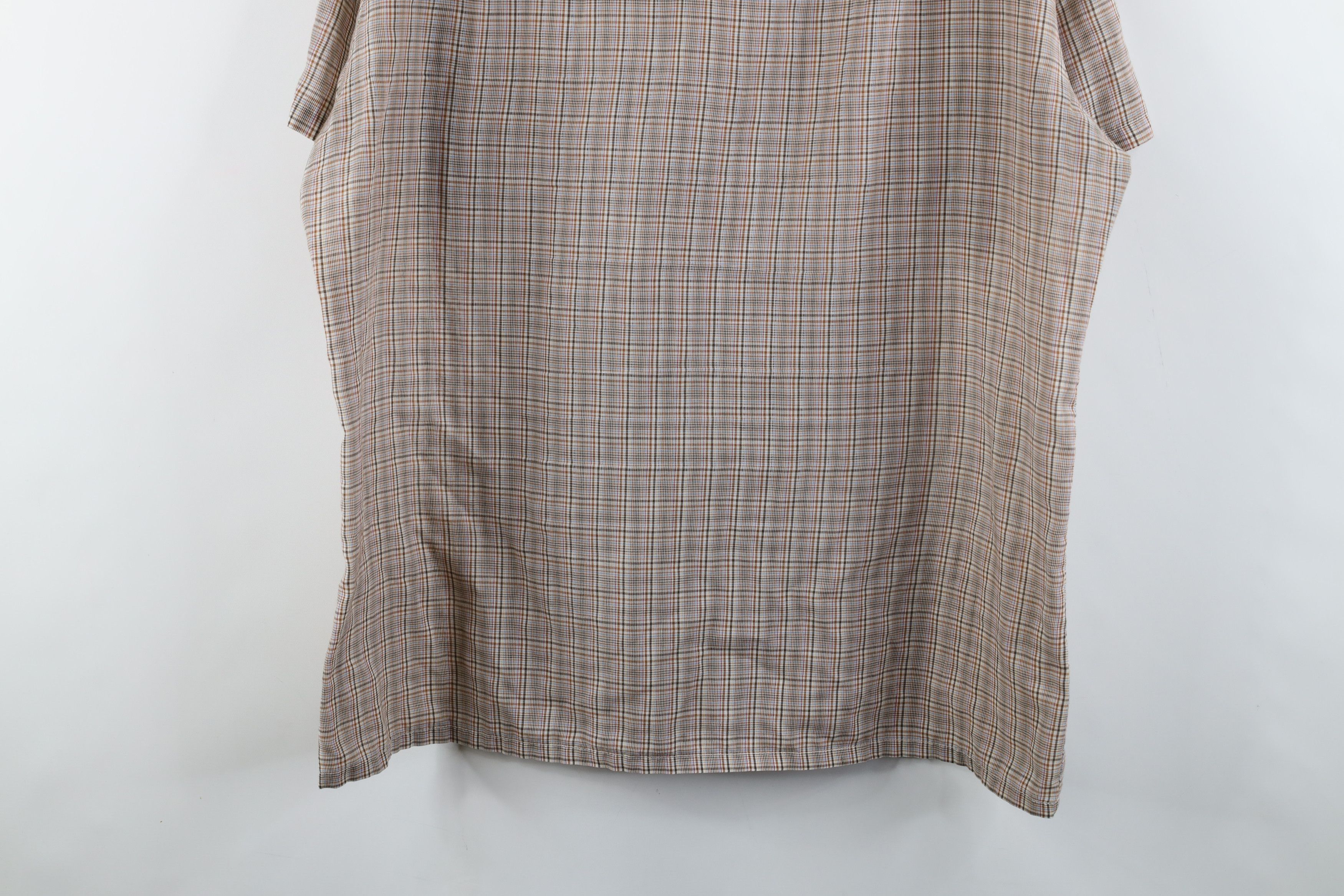 Vintage Vintage 70s Streetwear Short Sleeve Button Shirt Plaid Size US L / EU 52-54 / 3 - 12 Thumbnail