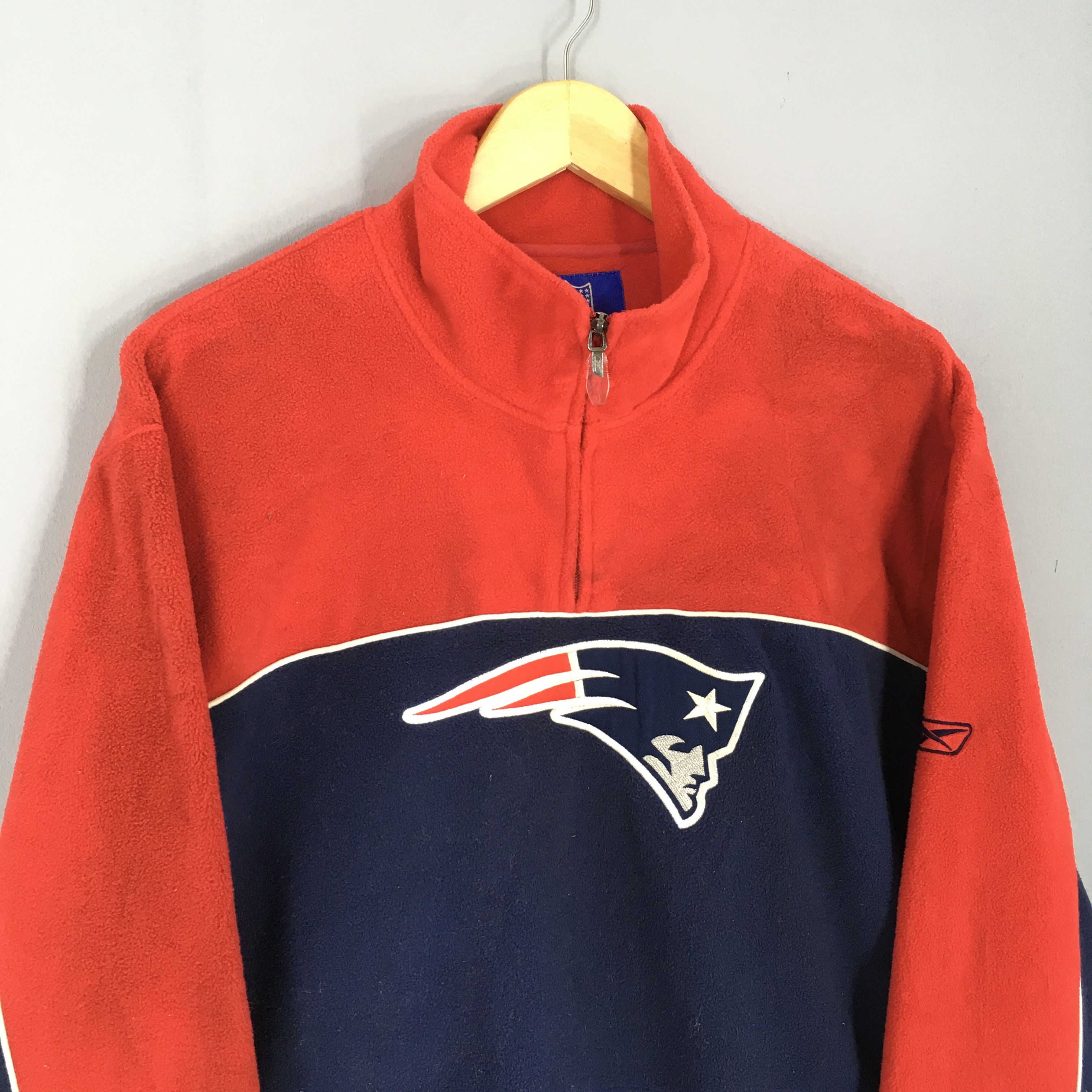 NFL × Vintage Vintage New England Patriots NFL Half Zipper Sweater Medium Size US M / EU 48-50 / 2 - 4 Thumbnail
