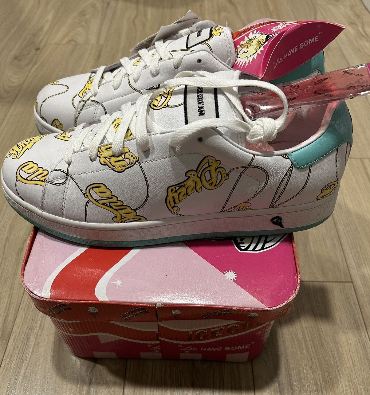 Billionaire Boys Club × Icecream × Reebok RARE OG REEBOK X BBC/ICE CREAM NAME CHAIN BOUTIQUE Size US 10 / EU 43 - 4 Thumbnail
