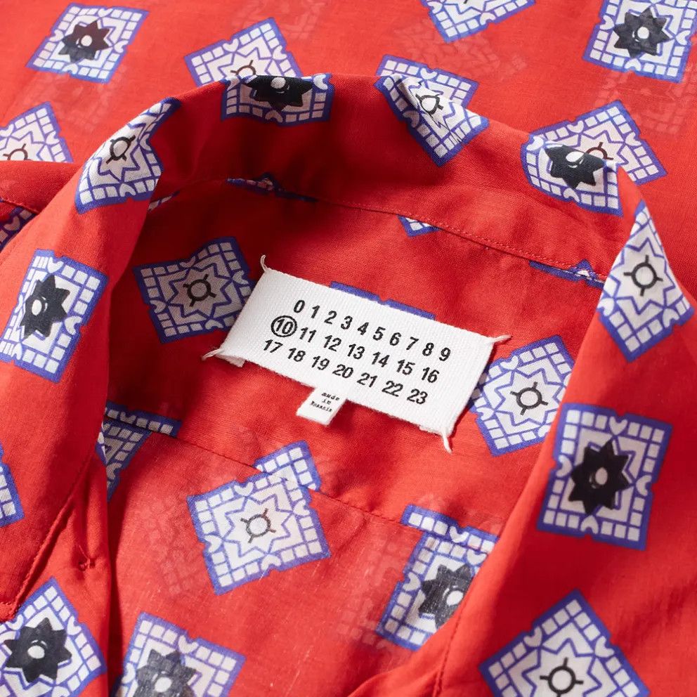 Maison Margiela o1tko10825 Printed Sheer Shirt in Multicolor Size US M / EU 48-50 / 2 - 2 Thumbnail