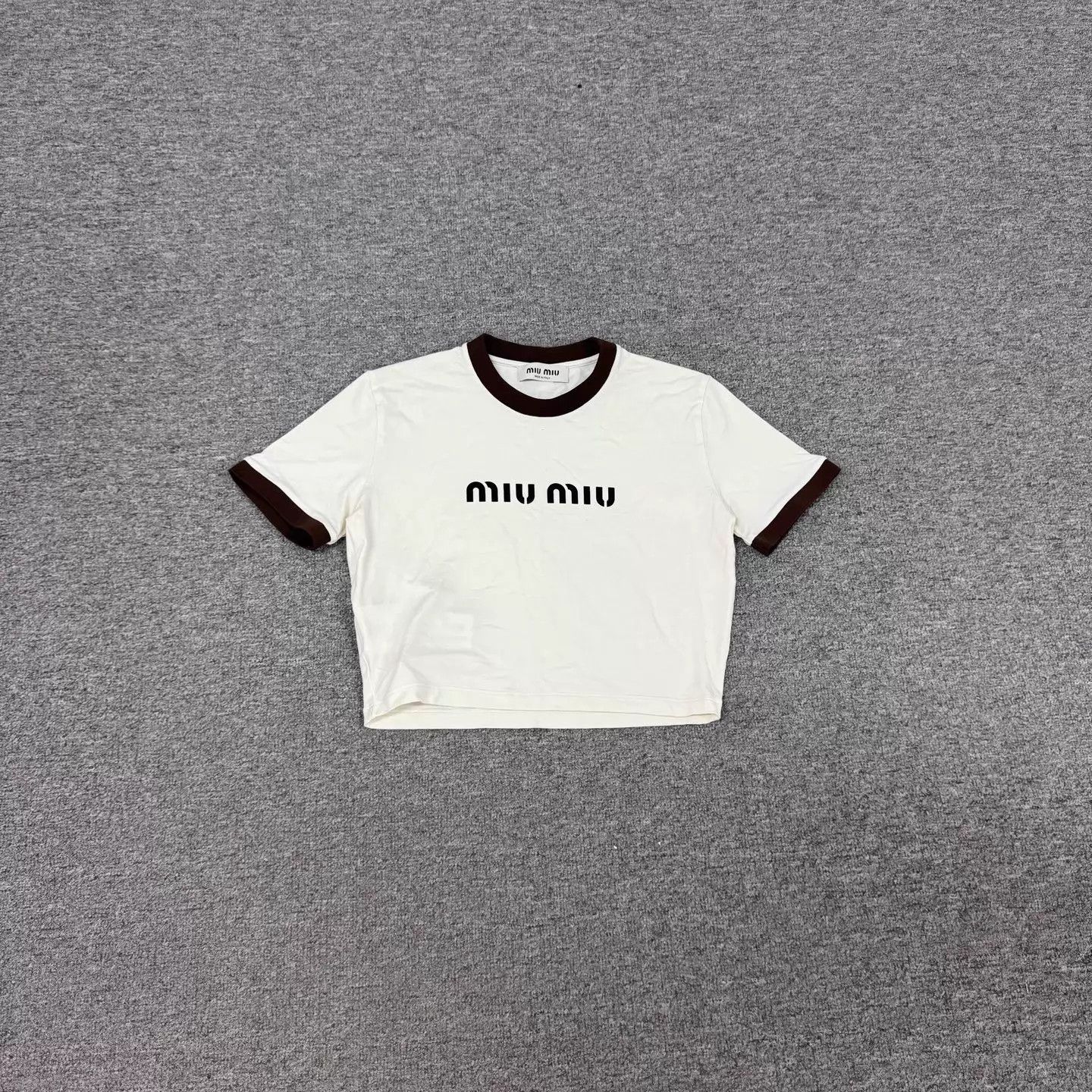 Miu Miu MIU MIU Logo Short Sleeve Tee M 99 New Size M / US 6-8 / IT 42-44 - 2 Thumbnail