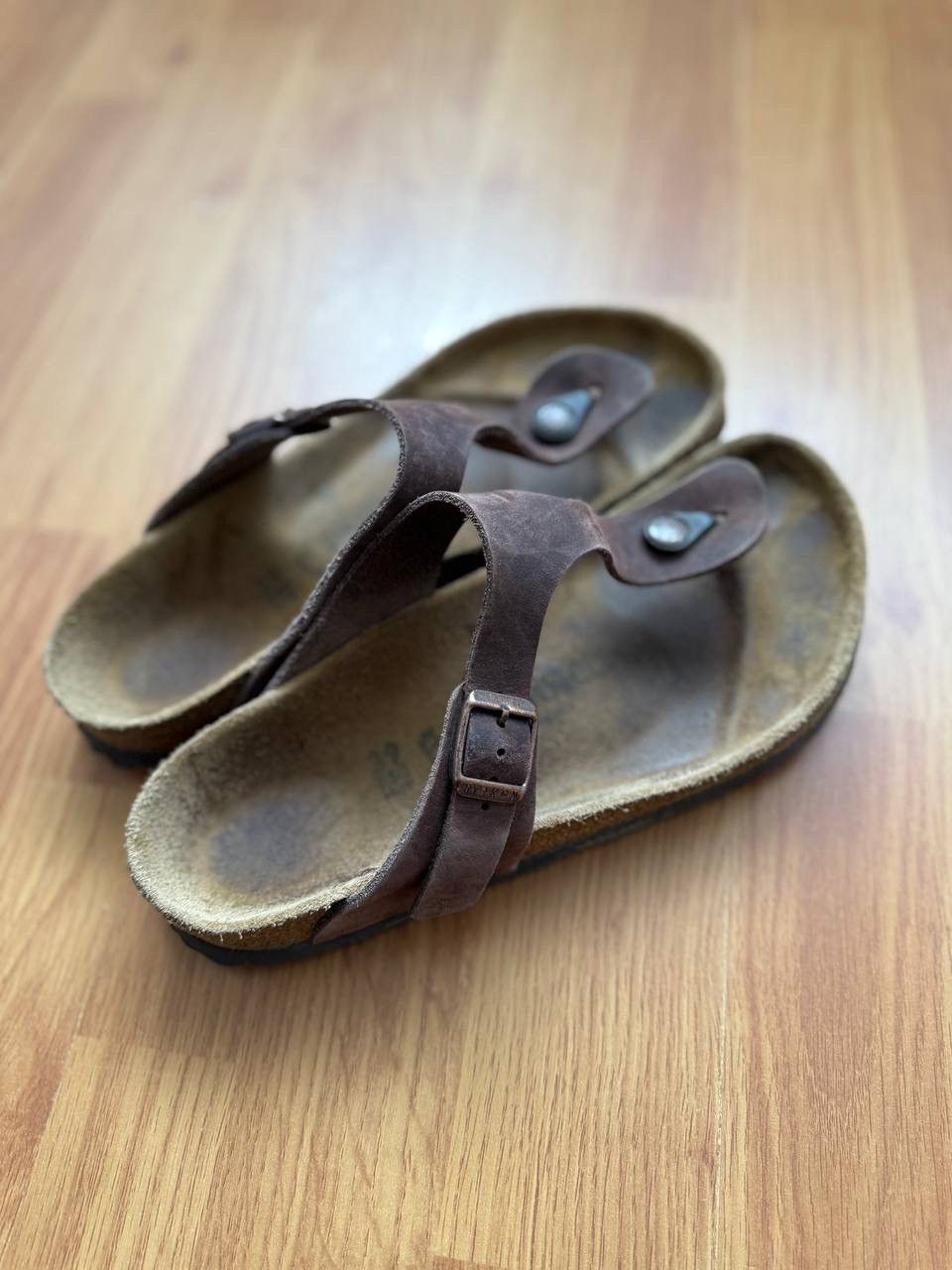 Birkenstock Vintage BIRKENSTOCK Leather Toe Thong Flip Flop Sandals Size US 6 / EU 39 - 5 Thumbnail
