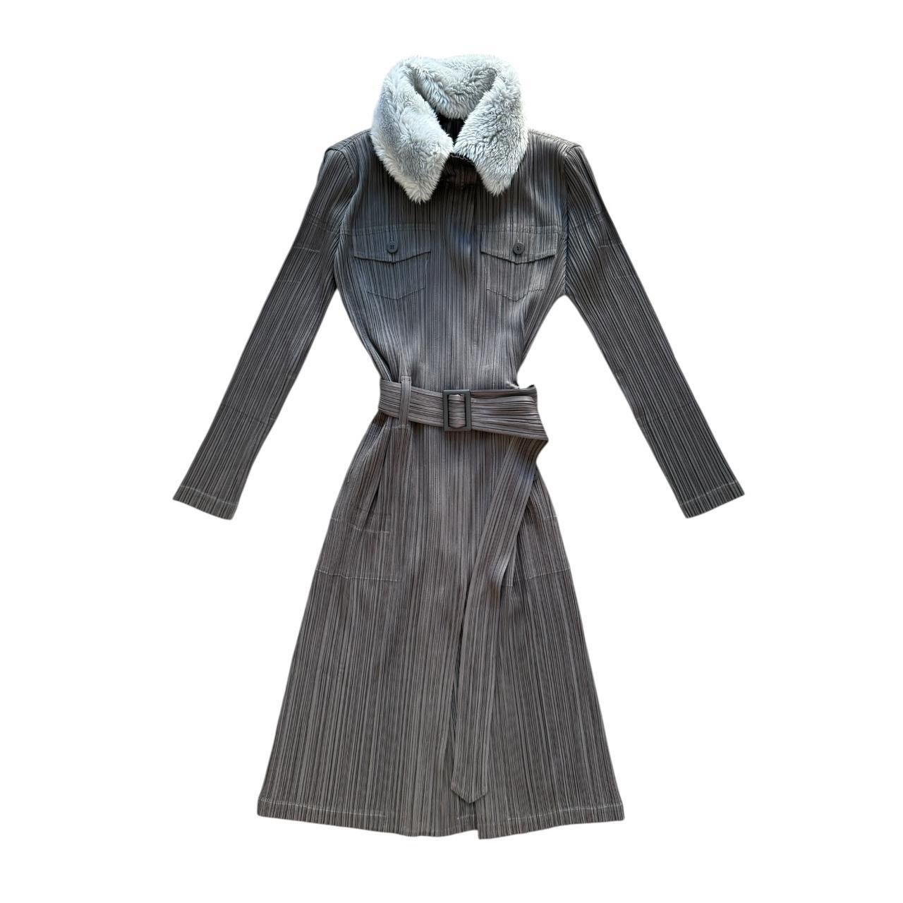 Pleats Please Issey Miyake RARE Pleats Please Issey Miyake fur trim jacket Size ONE SIZE - 1 Thumbnail