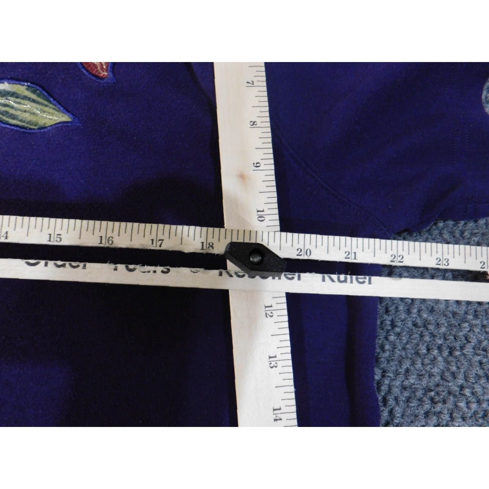 Vintage Alfred Dunner Sweater Pullover Womens Medium Purple Knit Raglan Short Sleeve Crew Neck Stretch Modern Casual Size M / US 6-8 / IT 42-44 - 5 Thumbnail