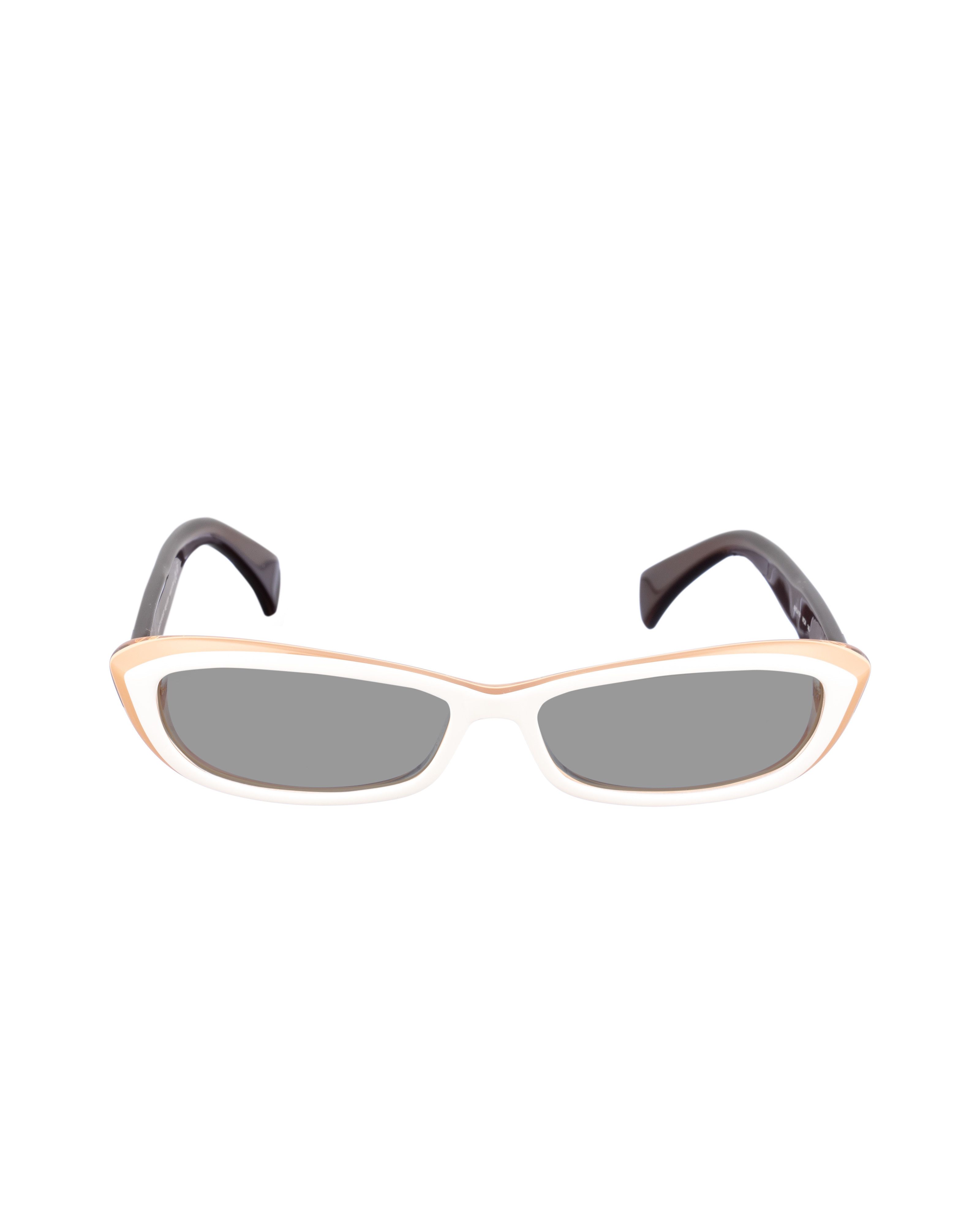 Alexander McQueen Alexander McQueen '90s Double Beige Cat-Eye Sunglasses Size ONE SIZE - 2 Thumbnail