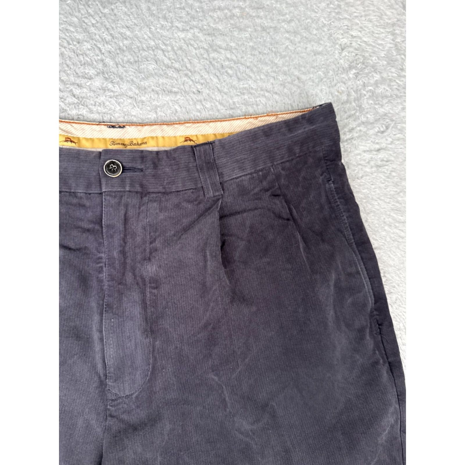 Tommy Bahama Tommy Bahama Shorts Adult 33 Blue 100% Silk Pleated Beach Vacation Resort 33x9 Size US 33 - 5 Thumbnail