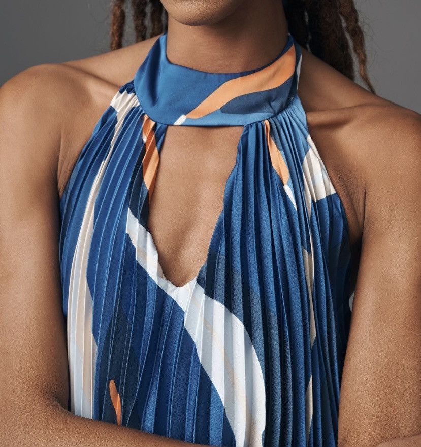 Anthropologie Anthropologie Hutch Halter Pleated Romper, Size XS Size 26" / US 2 / IT 38 - 4 Thumbnail