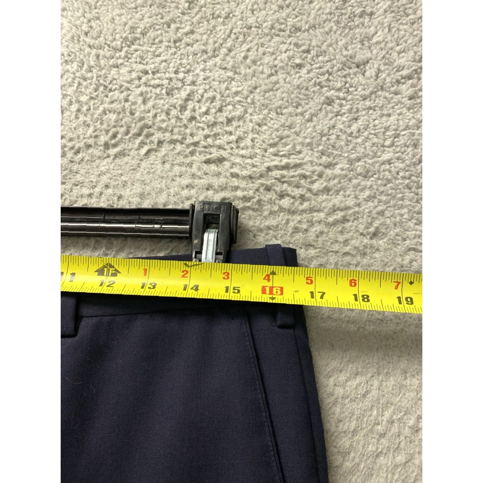 Vintage JB Britches Dress Pants Men’s 33x29 Navy Wool Cuffed Pleated Zip Regular Inseam 29 100% Wool Style: Dress Pants Size US 33 - 4 Thumbnail