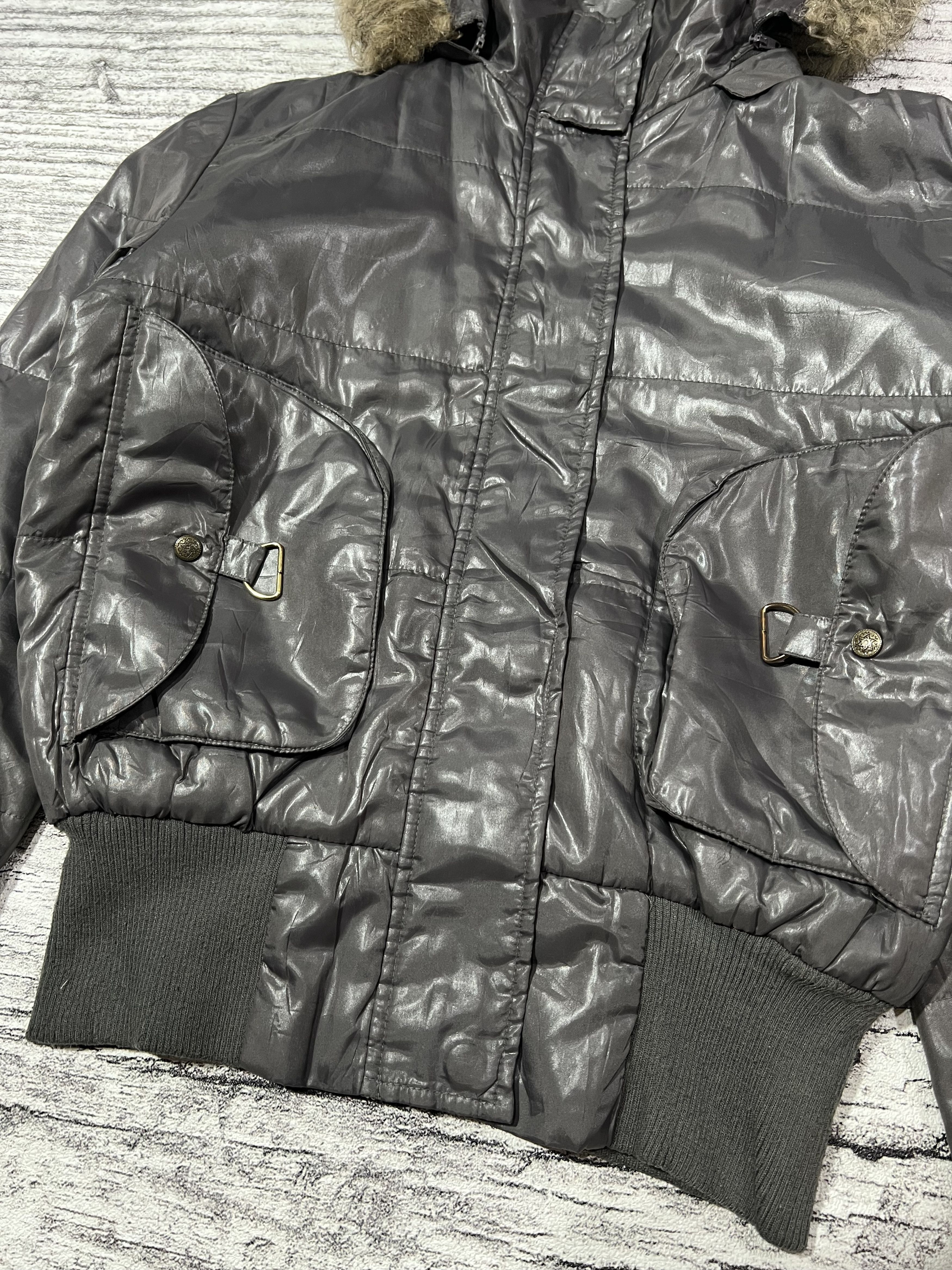 If Six Was Nine 2000s Japanese Archival Hysteric 14th Fur Bomber y2k Lgb Size US S / EU 44-46 / 1 - 3 Thumbnail