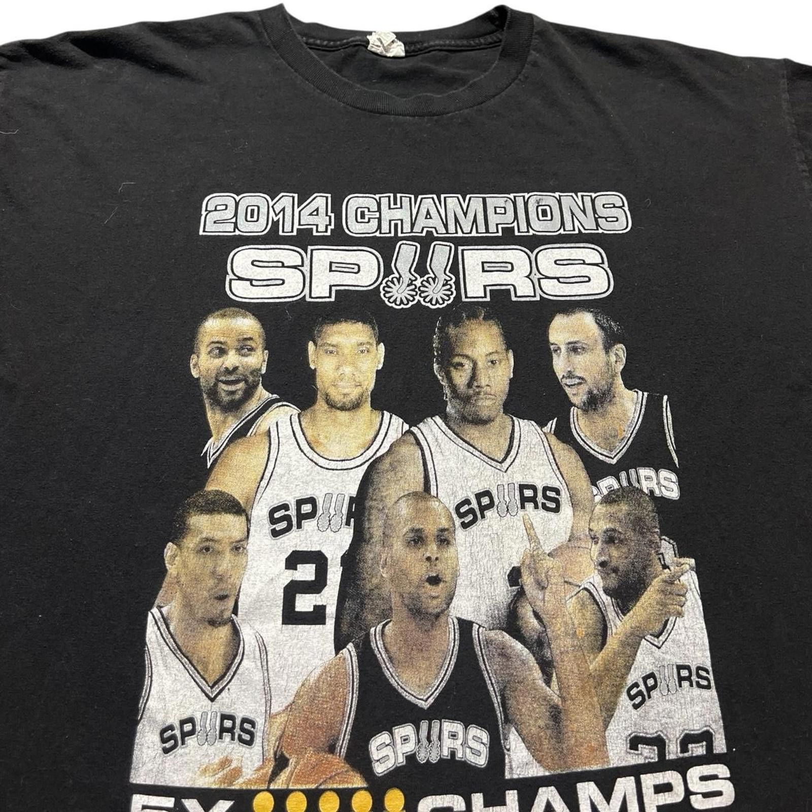 Other Vintage 2014 San Antonio Spurs Champions 5x champs T-shirt Size US XXL / EU 58 / 5 - 3 Thumbnail
