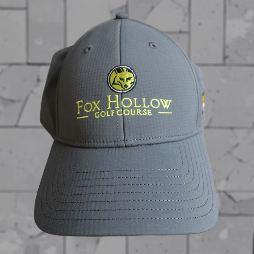 TaylorMade Fox Hollow Golf Course Hat Gray Embroidered Maryland TaylorMade Adjustable Strapback Baseball Cap Mens Size ONE SIZE - 1 Thumbnail