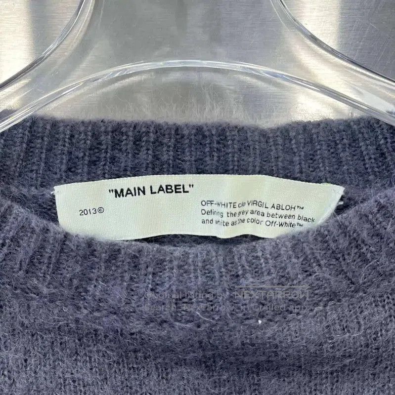 Off-White Off-White Gray Women's Pullover Sweater . Size M / US 6-8 / IT 42-44 - 3 Thumbnail