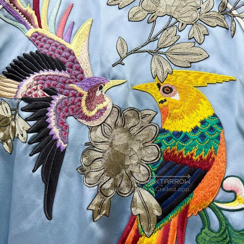 Gucci Gucci Size60 Heavy industry gold thread flower and bird emb Size US XXL / EU 58 / 5 - 5 Thumbnail