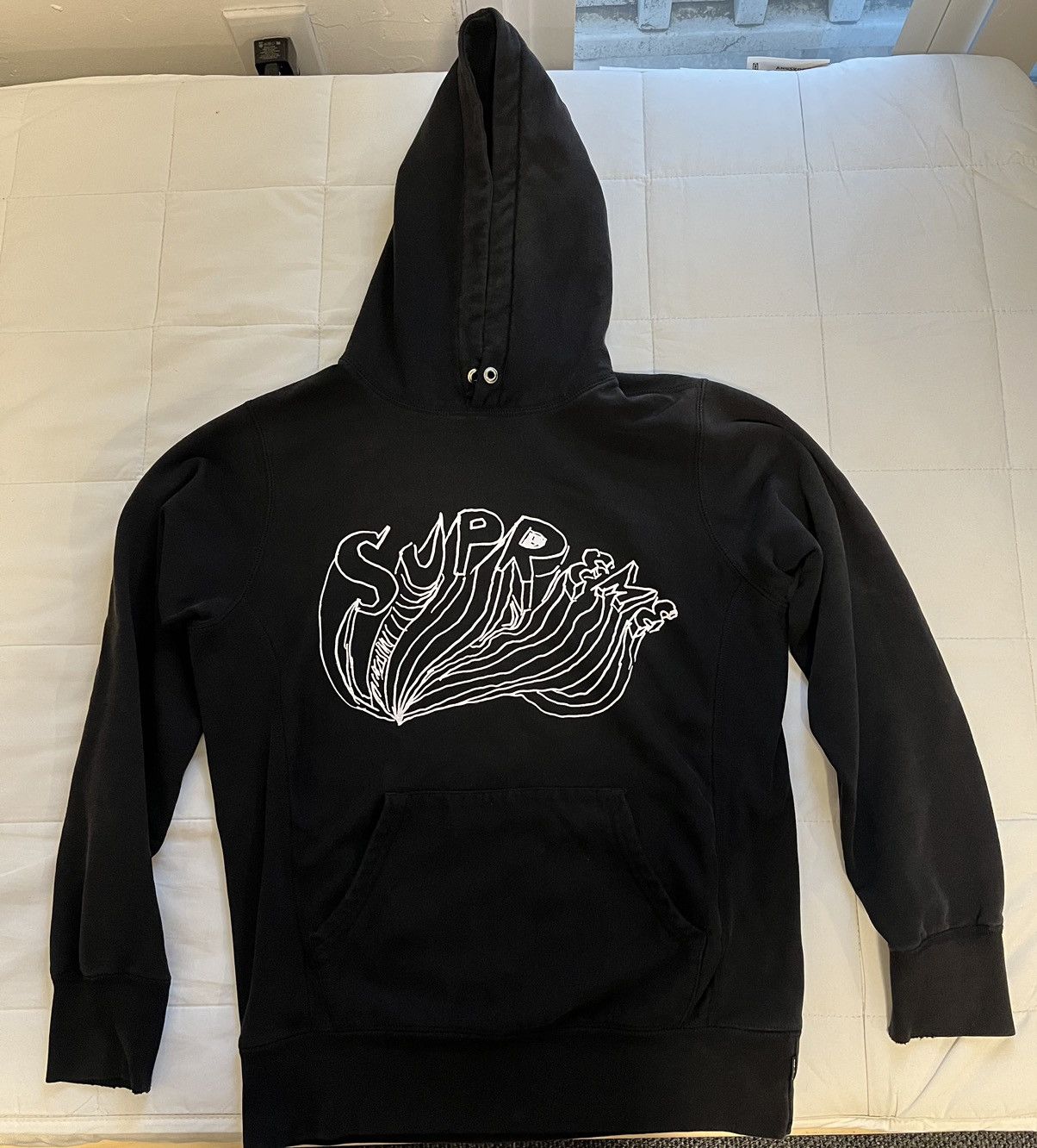 Image of Supreme X Daniel Johnston Hoodie in Black, Men's (Size Small)