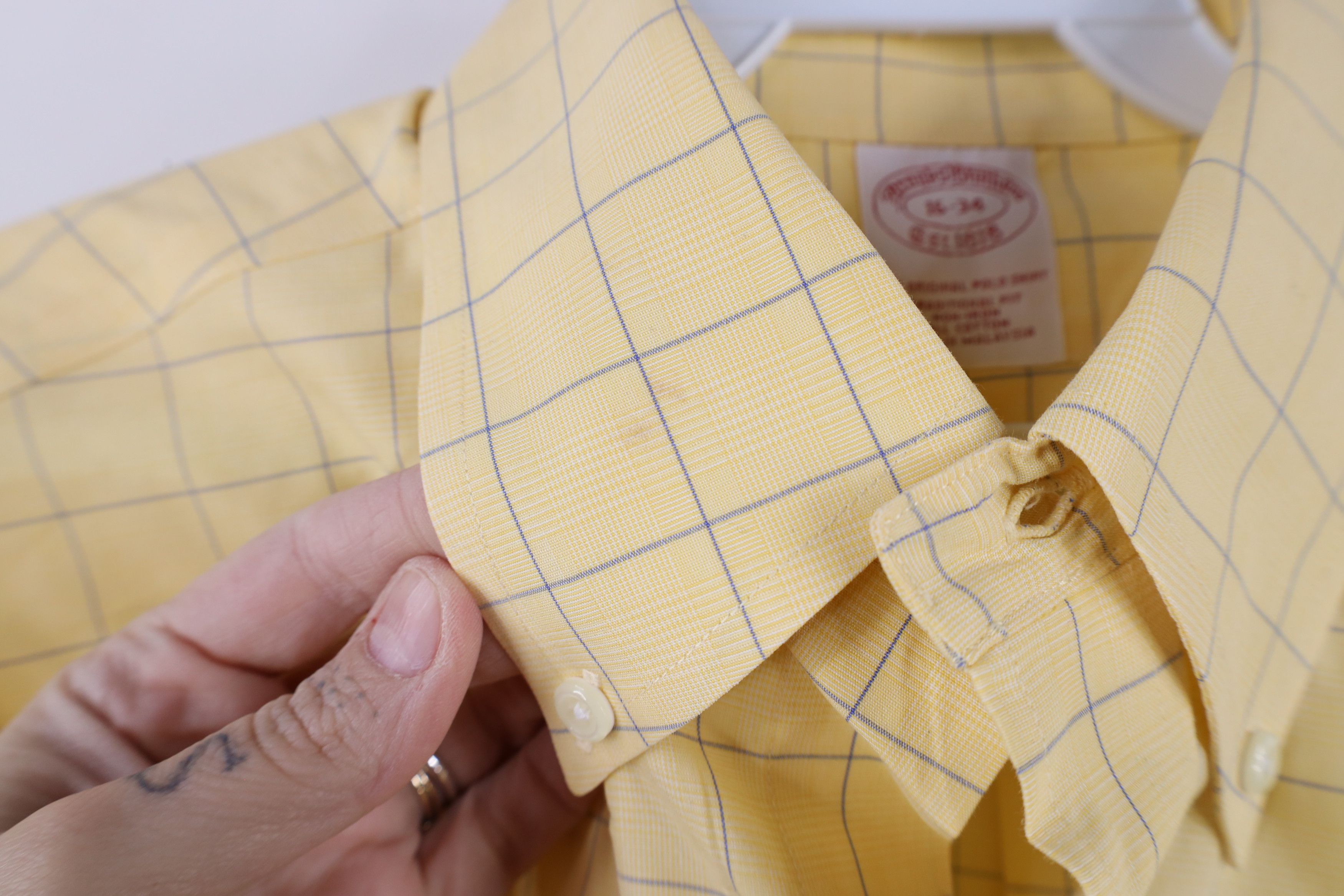 Brooks Brothers × Vintage Vintage 90s Brooks Brothers Cotton Button Down Shirt Size US M / EU 48-50 / 2 - 4 Thumbnail