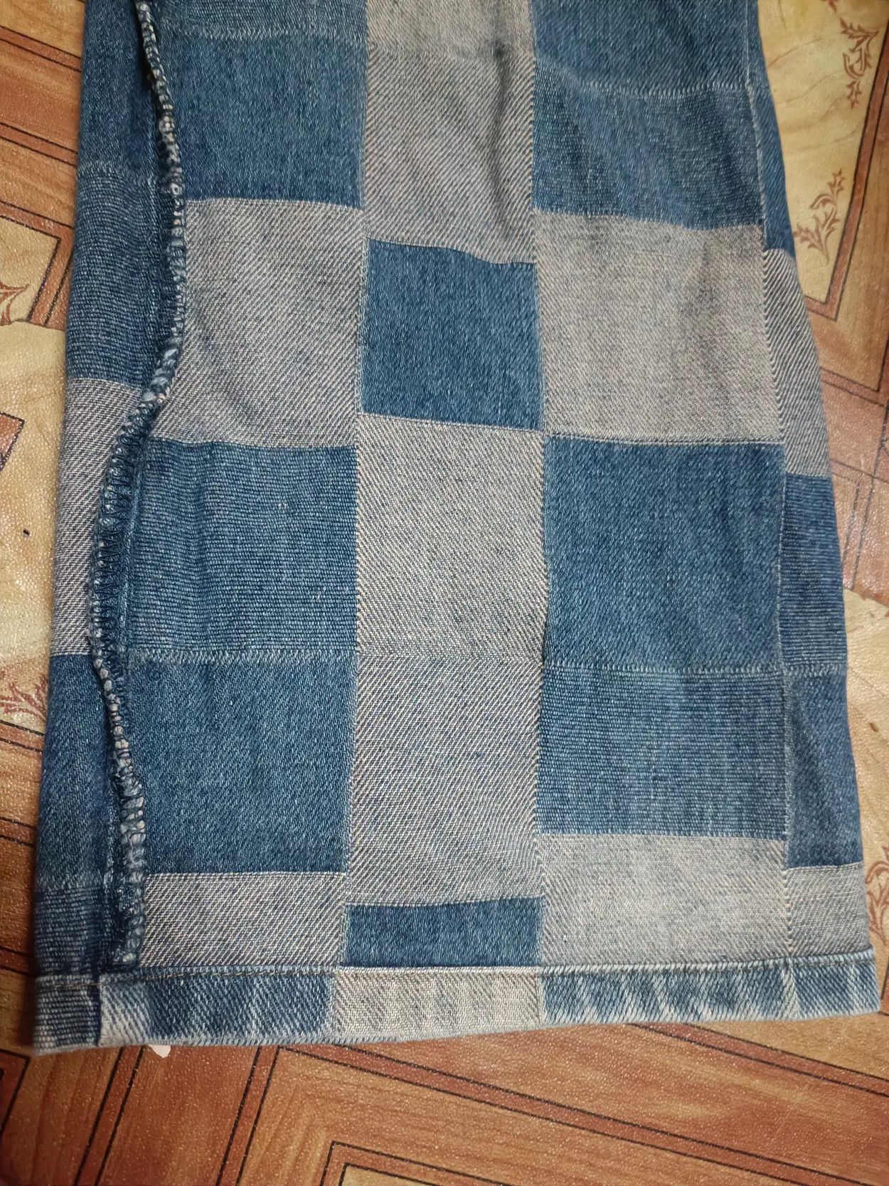 Japanese Brand patchwork jeans very rare Size US 31 - 6 Thumbnail