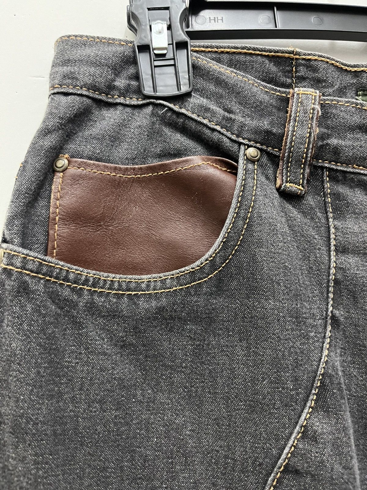 Japanese Brand Vintage Obelisk Custom Leather Denim Size US 31 - 6 Thumbnail