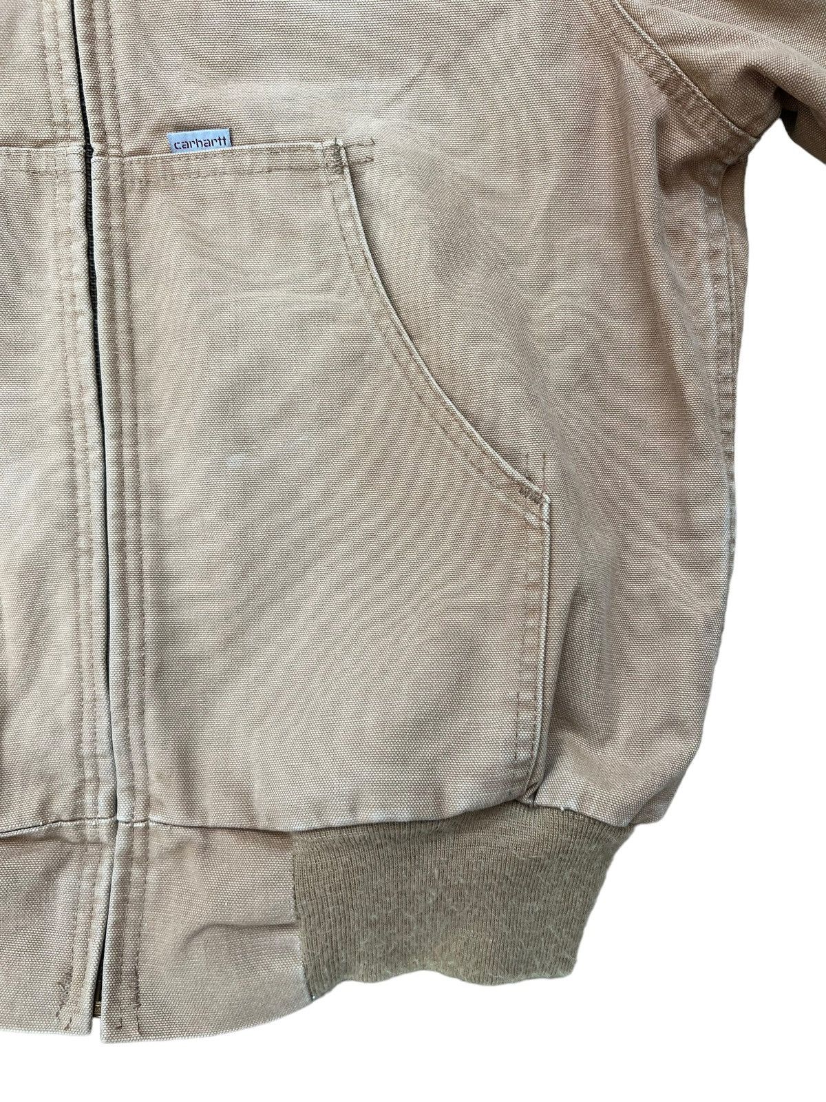 Carhartt Vintage 80s Carhartt 100 Years Dirty Sun Faded Denim Hoodie Size US M / EU 48-50 / 2 - 13 Thumbnail