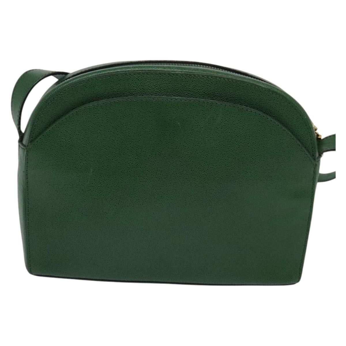Celine CELINE Shoulder Bag Leather Green Gold Size ONE SIZE - 3 Thumbnail