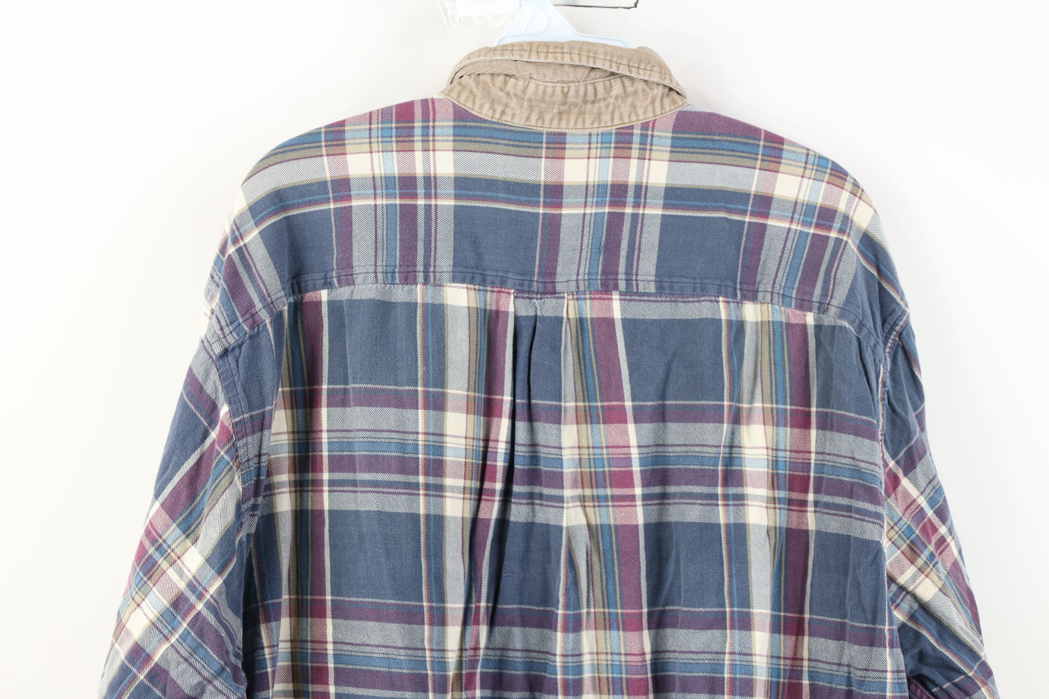 Vintage Vintage 90s Streetwear Collar Flannel Button Down Shirt Size US XXL / EU 58 / 5 - 10 Thumbnail