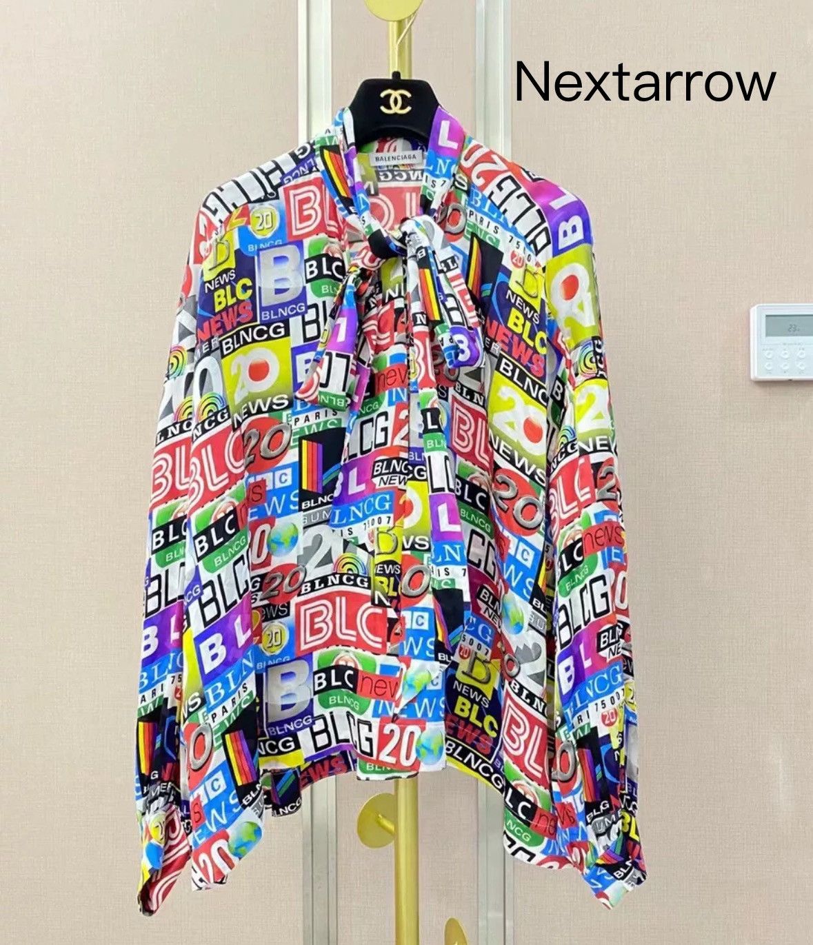 Balenciaga silk shirt2412-Nextarrow