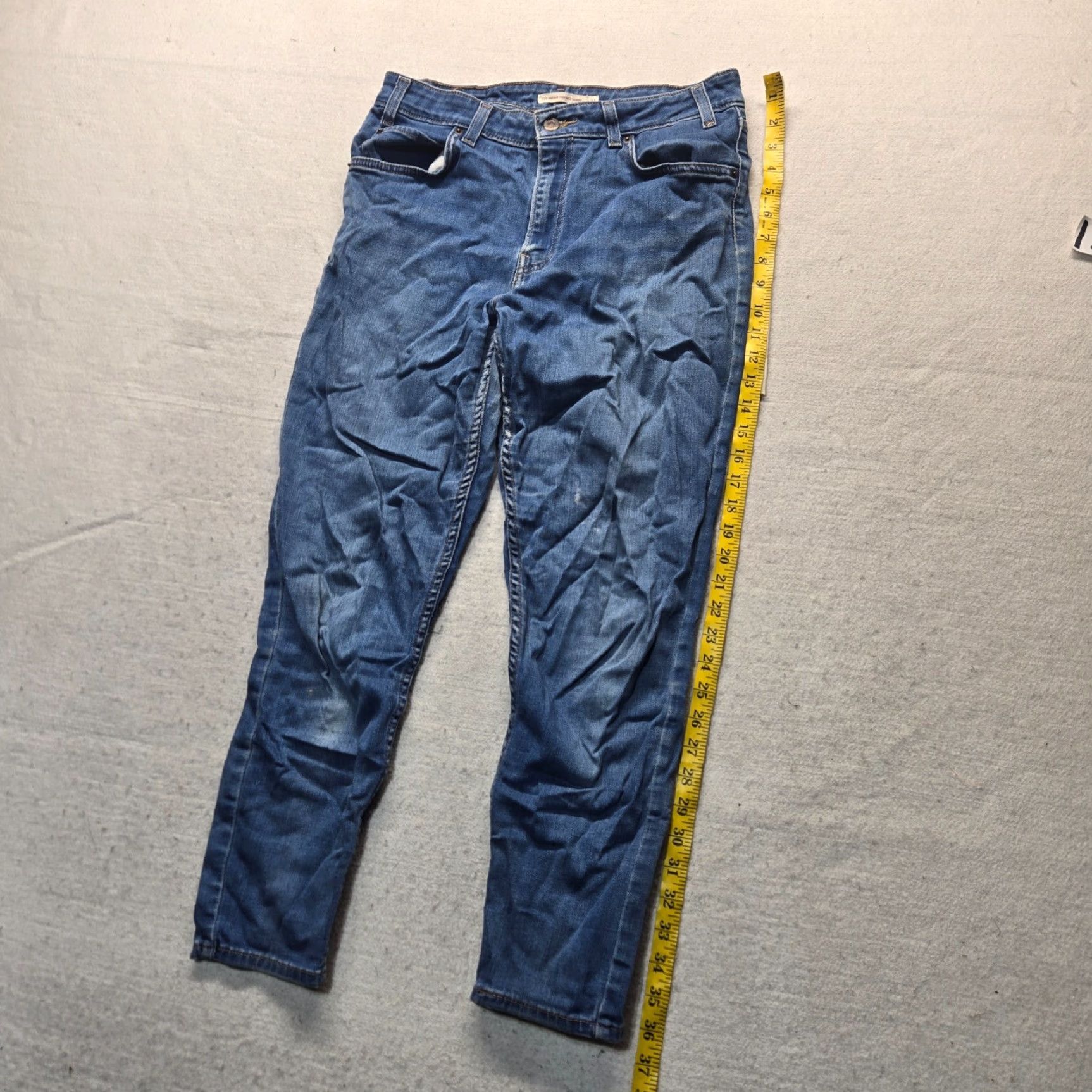 Levi's Levi's Jeans 731 Orange Tag Blue Denim High Rise Skinny Stretch Women's 31 Pants Jeans 90s Vintage No Size 24" / US 00 / IT 34 - 6 Thumbnail