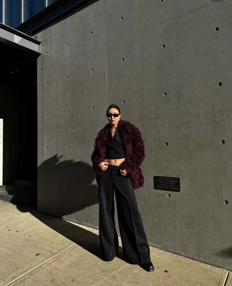 Maison Margiela Maison Margiela Size 36 Burgundy fur coat 2501-Nextarrow Size US XXS / EU 40 - 4 Thumbnail