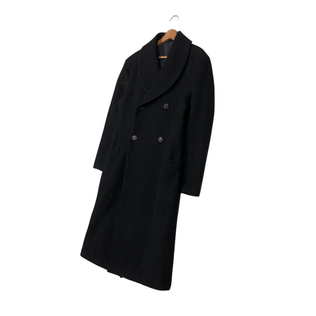 Yohji Yamamoto 🔥ICONIC BLACK Y’S YOHJI YAMAMOTO LONG JACKET DOUBLE BREAST Size M / US 6-8 / IT 42-44 - 4 Thumbnail