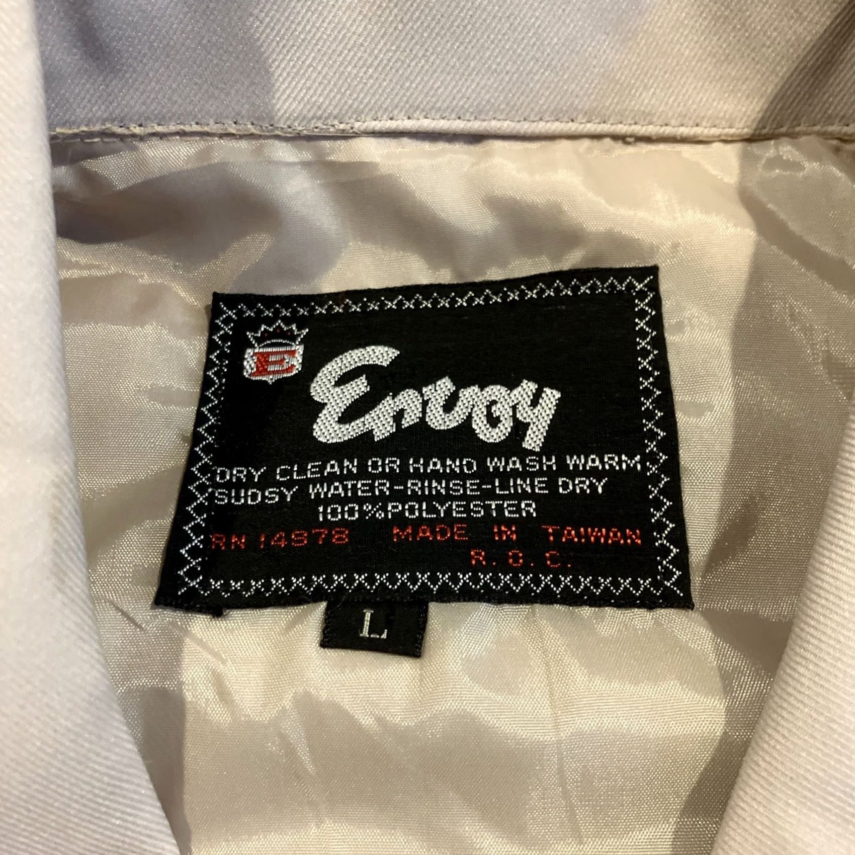 Vintage VINTAGE Envoy Military / Safari Khaki Polyester Jacket Men's Large Button-Up Collared 70s Western Cowboy Retro Size US L / EU 52-54 / 3 - 2 Thumbnail