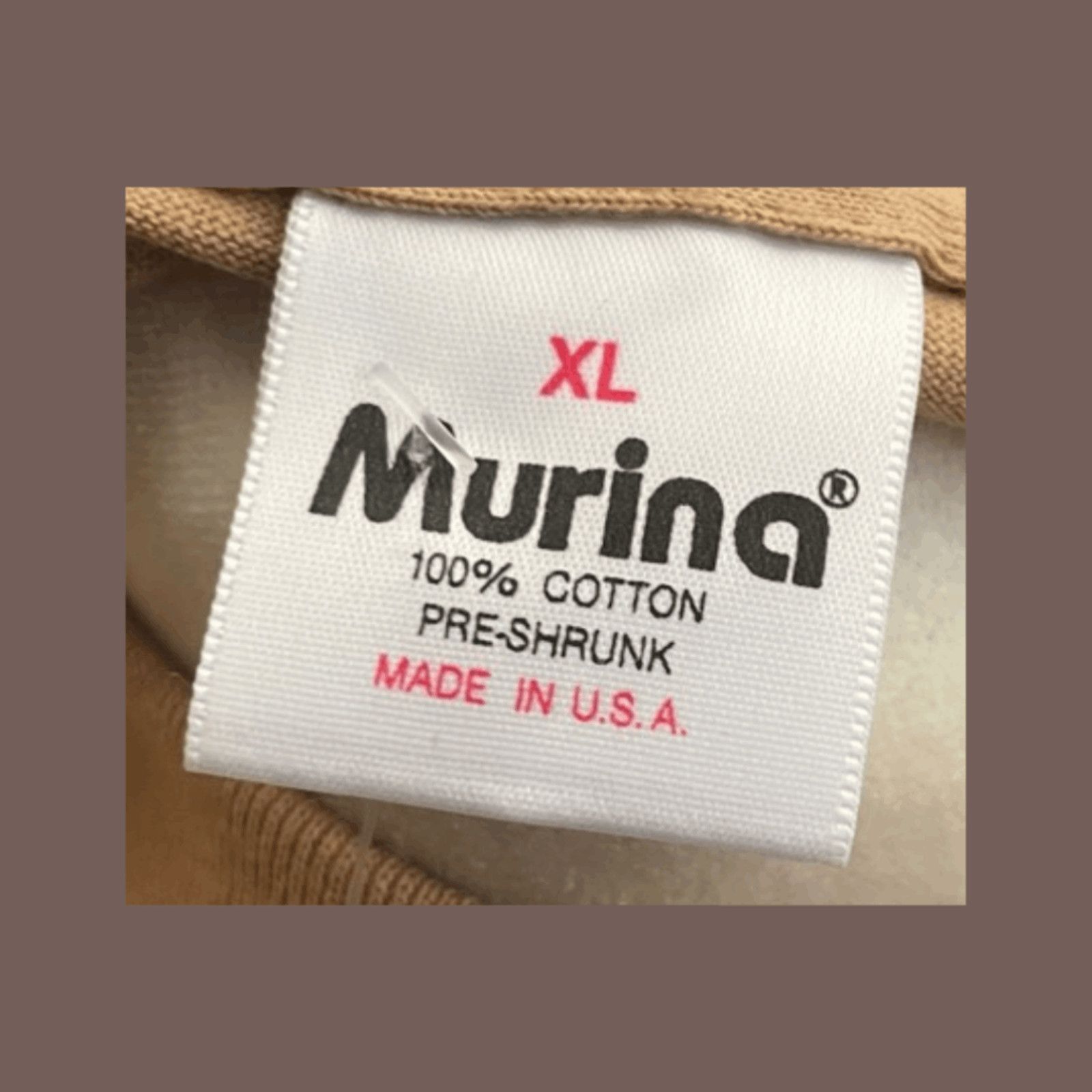 Vintage VTG Graphic Tee Murina Spin Dulys Tan USA | 90s Skatecore XL Size US XL / EU 56 / 4 - 5 Thumbnail