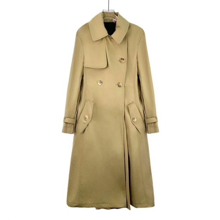 Sportmax Sportmax Brown Cotton Belted Trench Coat Size XS / US 0-2 / IT 36-38 - 1 Thumbnail