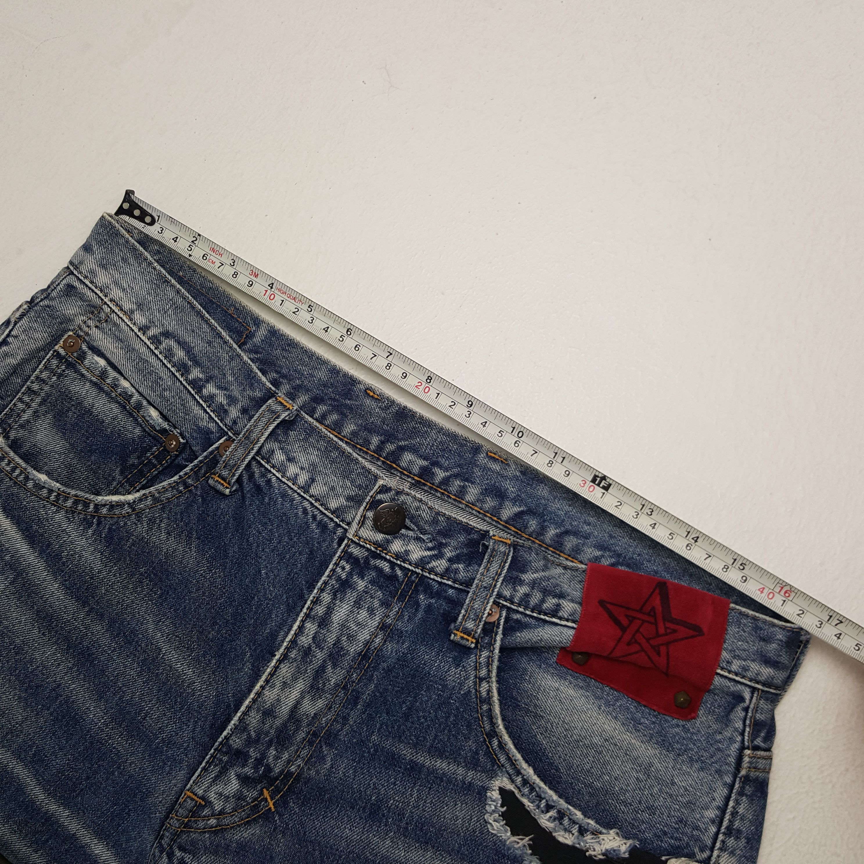 If Six Was Nine × Japanese Brand × Vintage Vintage RNA Sweats Bloods Distressed Style Denim Jeans Size US 33 - 10 Thumbnail
