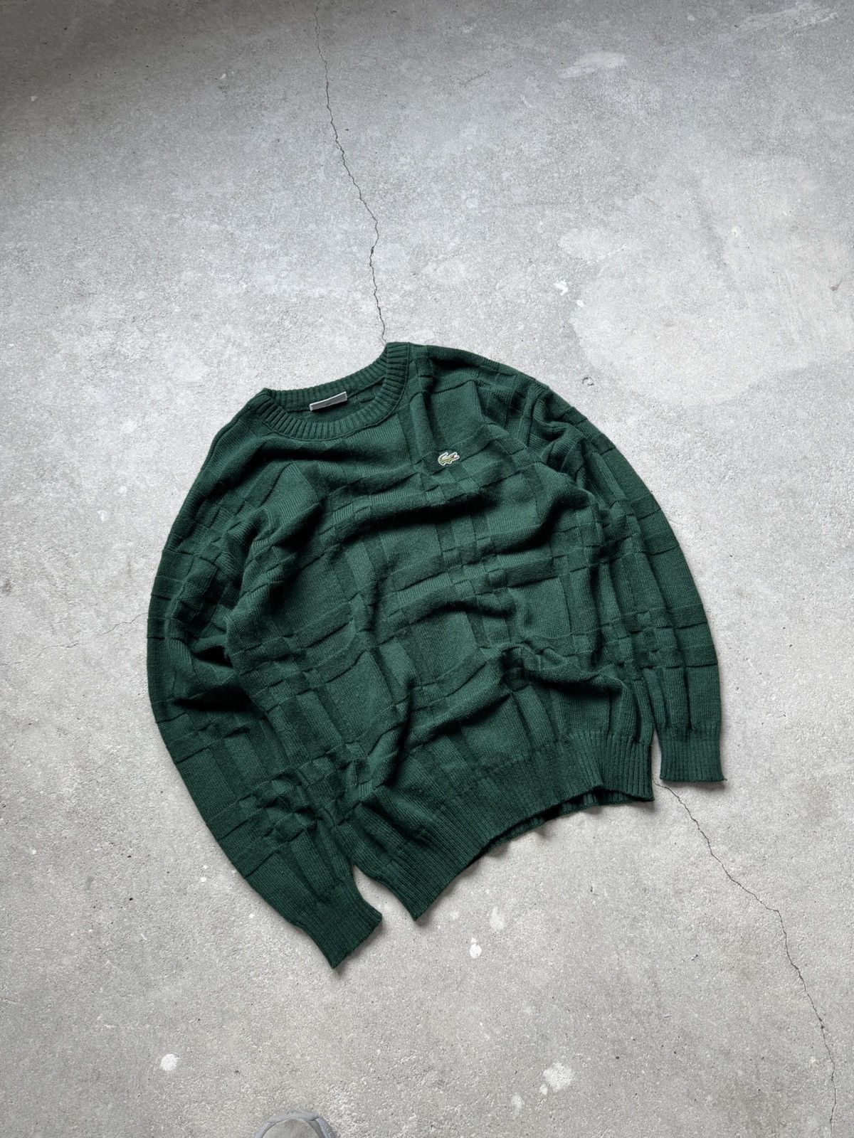 Lacoste Vintage Lacoste Knit Wool Sweater Size US L / EU 52-54 / 3 - 2 Thumbnail
