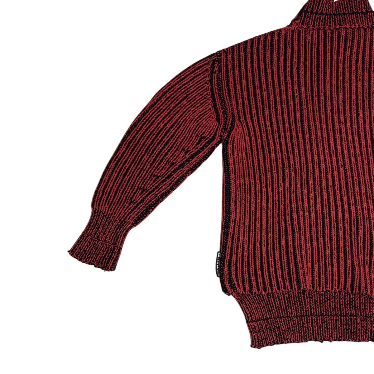 Balenciaga PRE-FALL 2018 BALENCIAGA BY DEMNA OVERSIZED KNIT RED Size S / US 4 / IT 40 - 3 Thumbnail