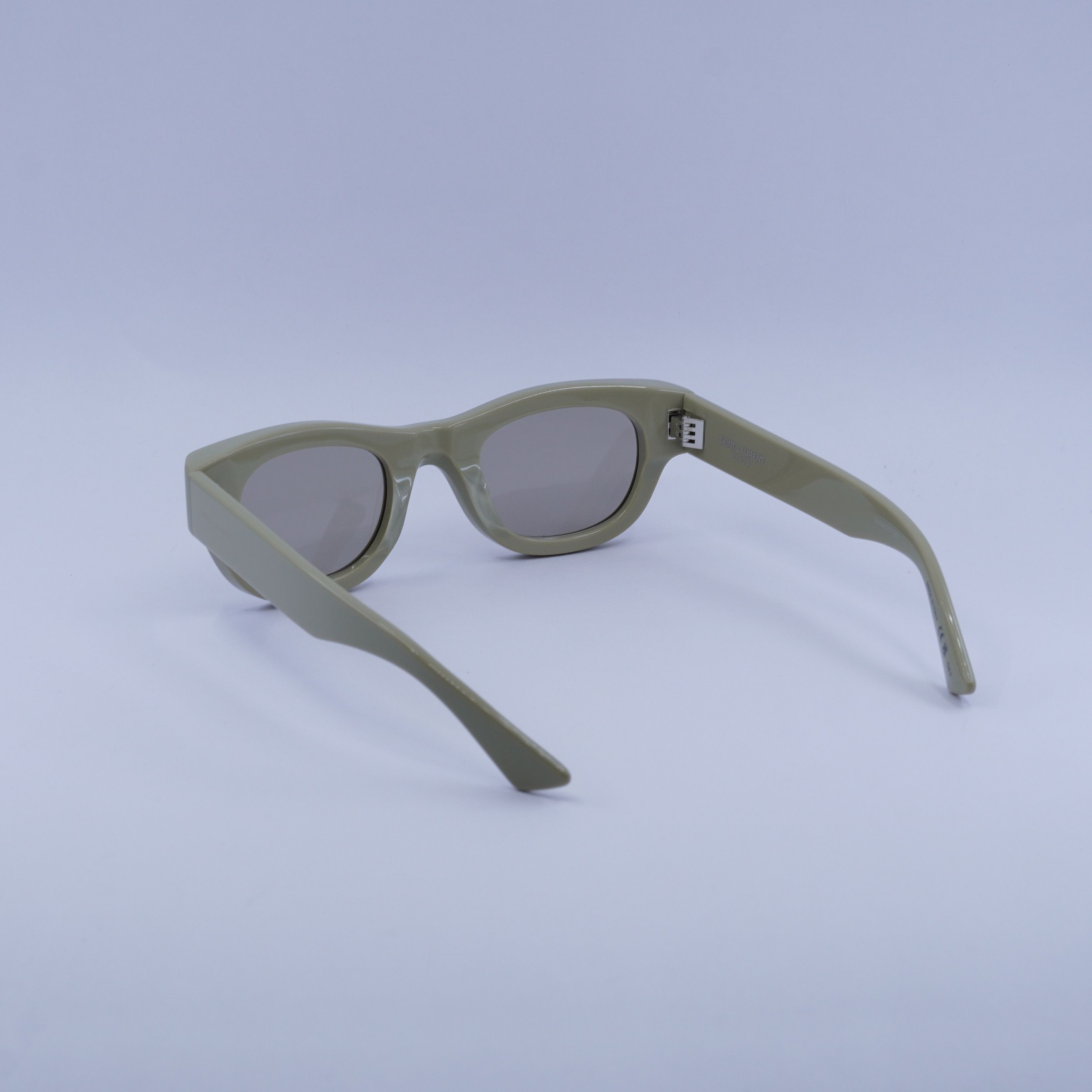 Saint Laurent Paris Saint Laurent SL761 003 Sunglasses Green Square Frame Size ONE SIZE - 6 Thumbnail
