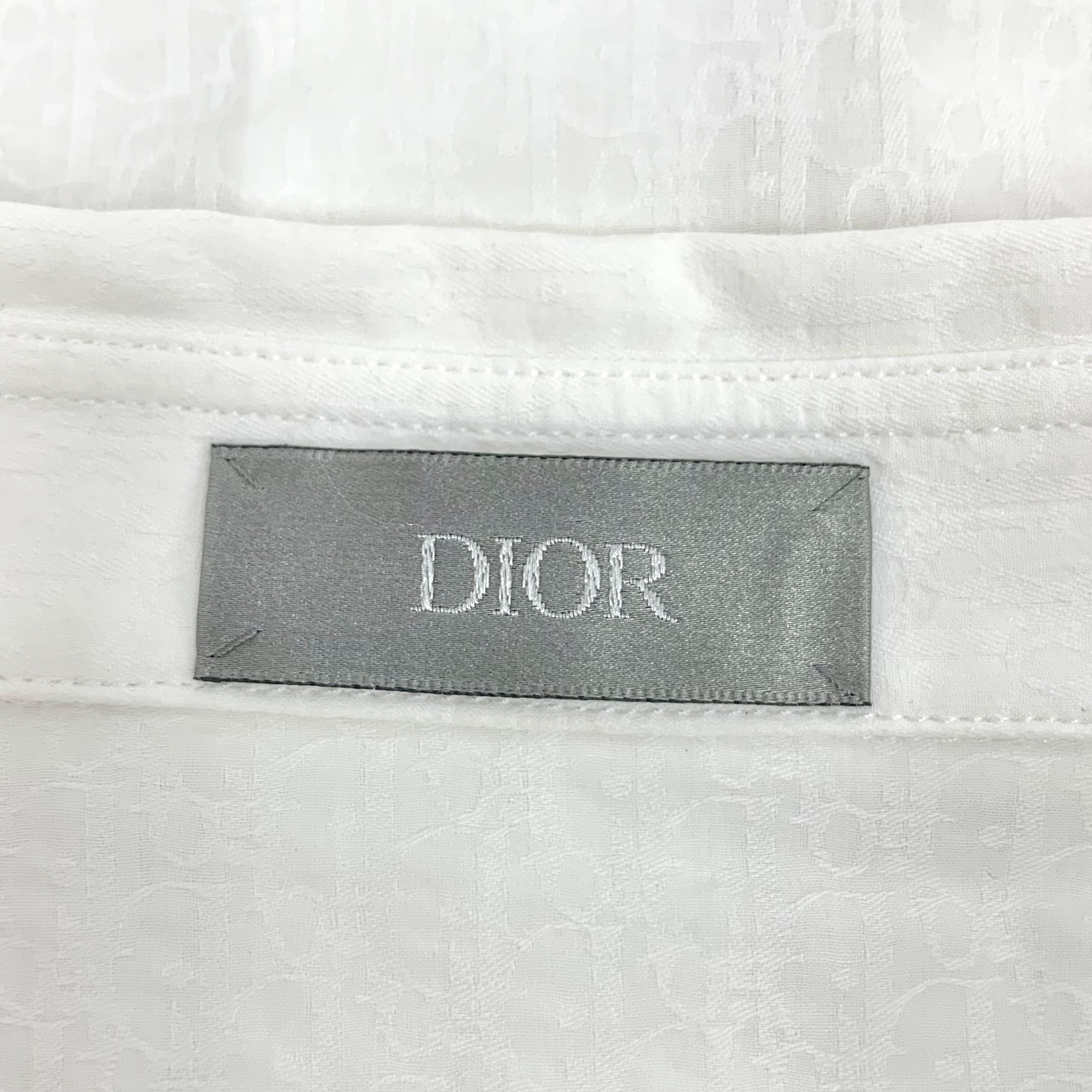 Dior Dior Jacquard Logo Shirt White (39) Size XS / US 0-2 / IT 36-38 - 5 Thumbnail