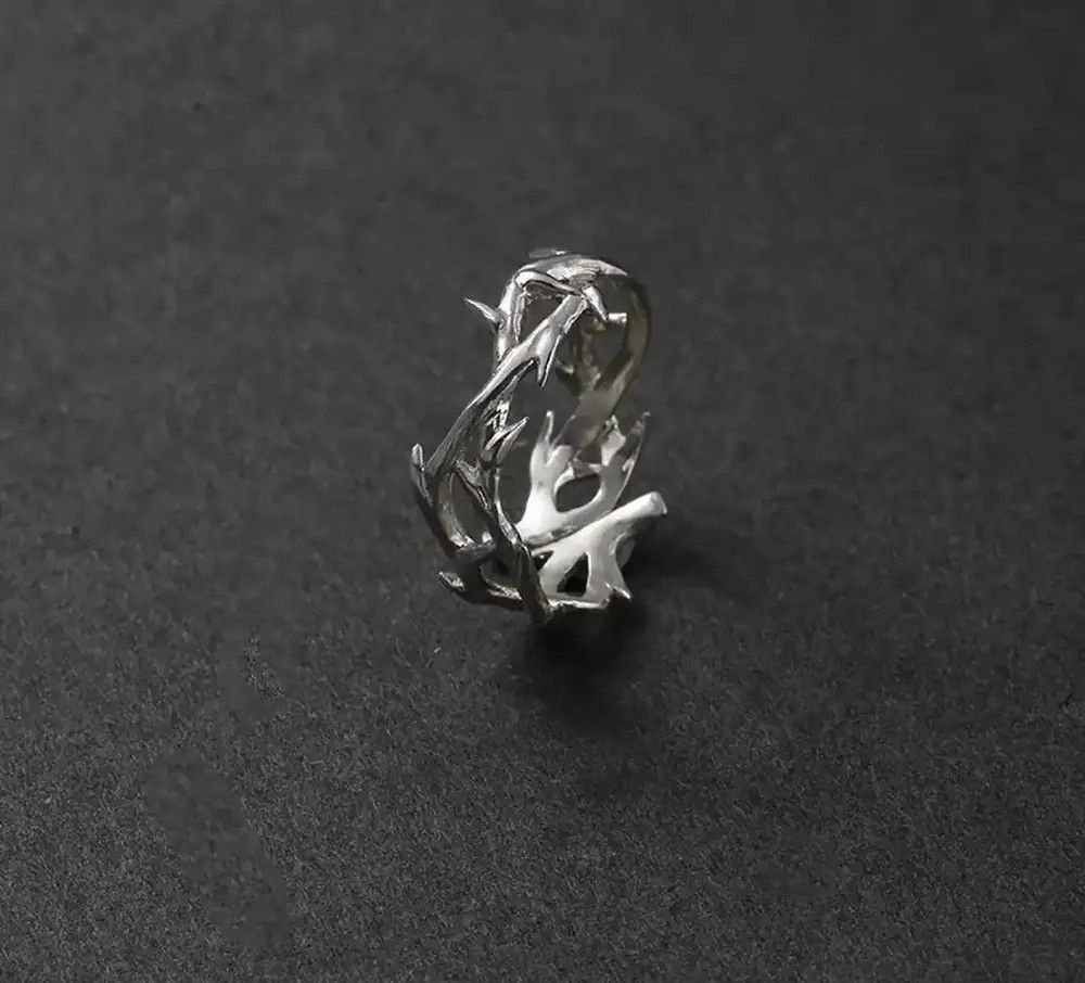 Jewelry Irregular Thorns Adjustable Ring Size ONE SIZE - 4 Thumbnail