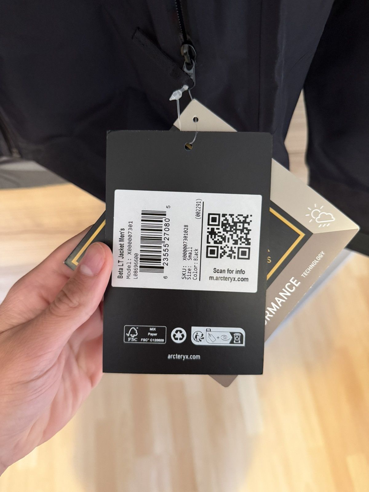 Arc'teryx Arcteryx Beta LT Jacket Black Size US S / EU 44-46 / 1 - 5 Thumbnail